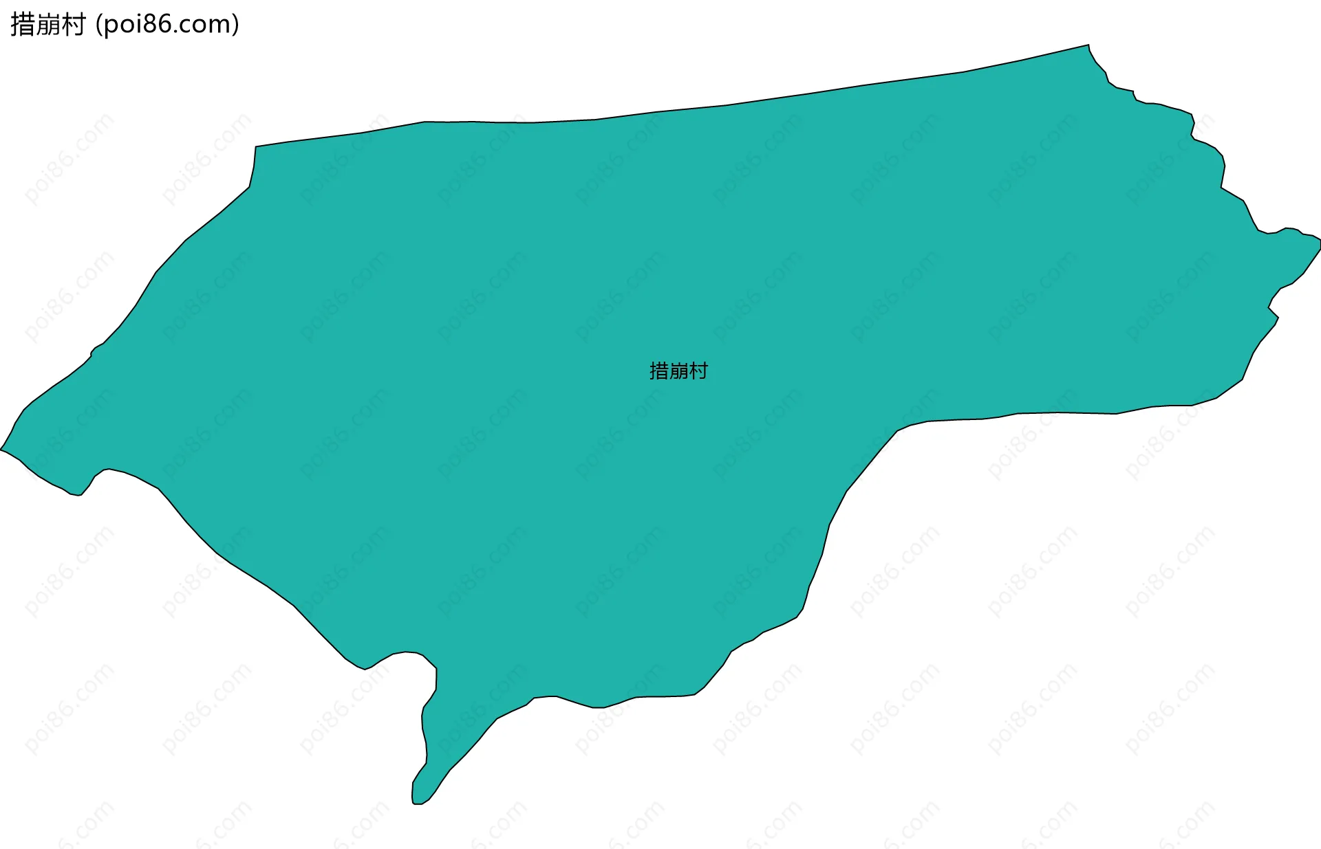 措崩村边界地图