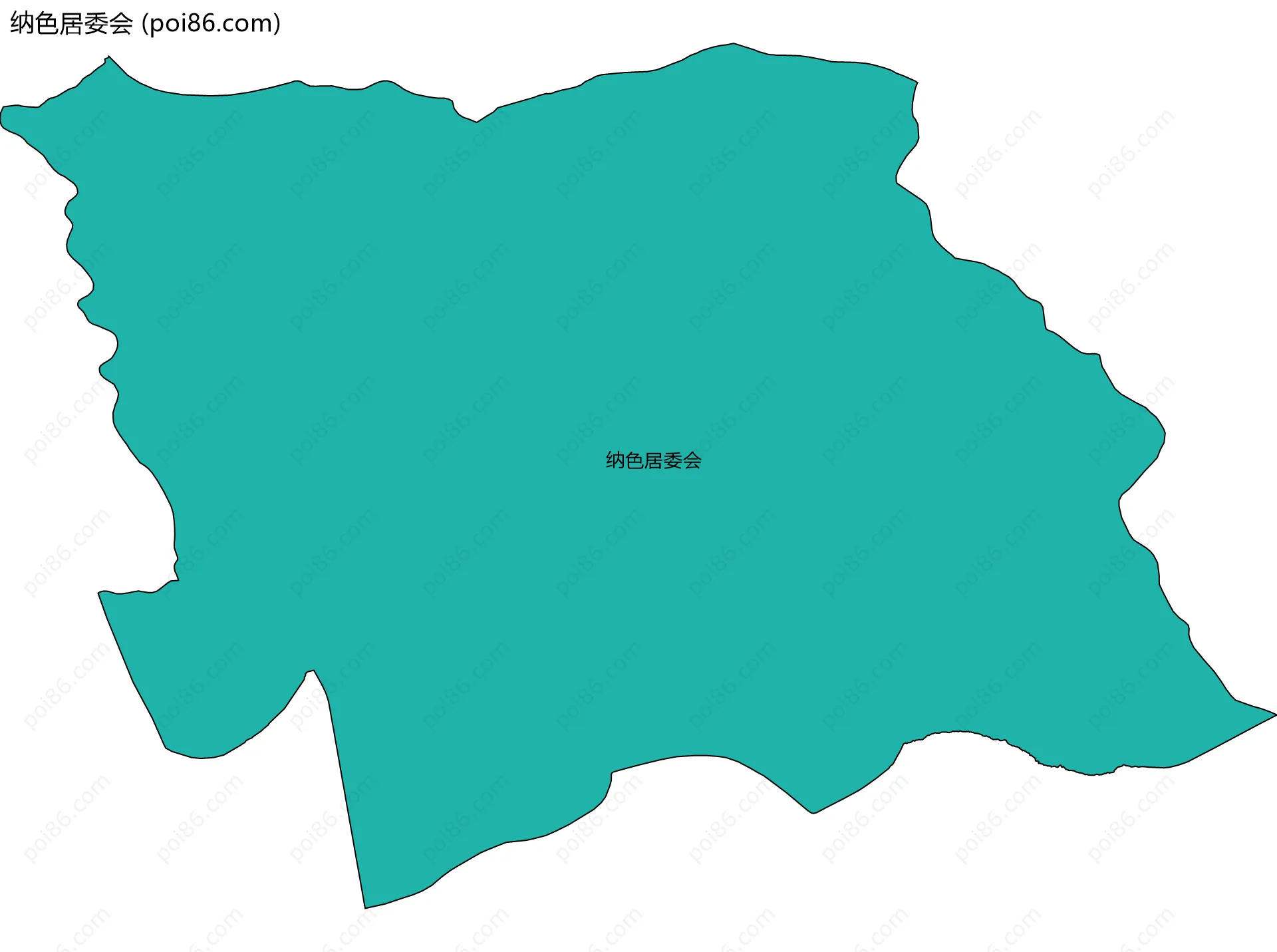 纳色居委会边界地图