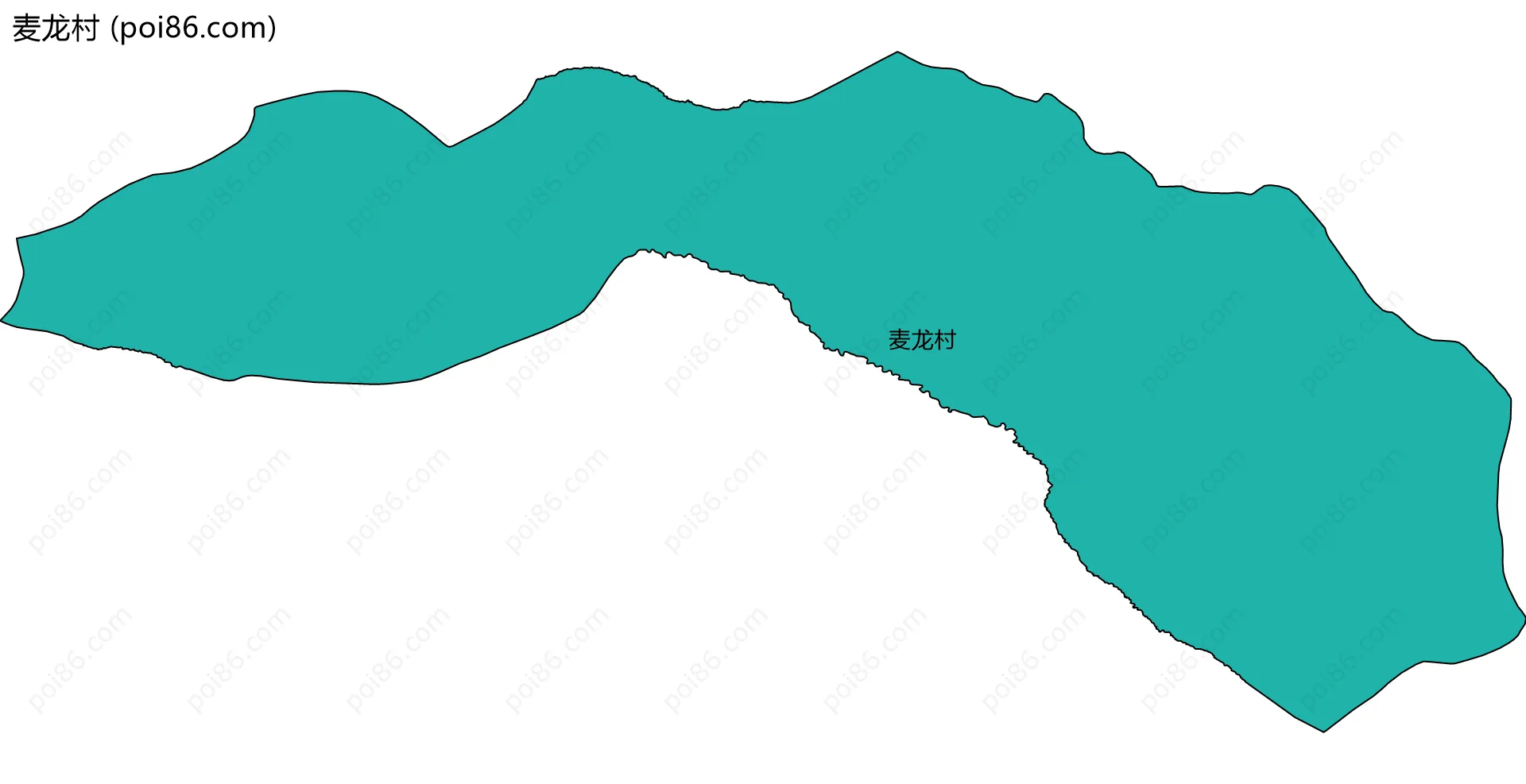 麦龙村边界地图