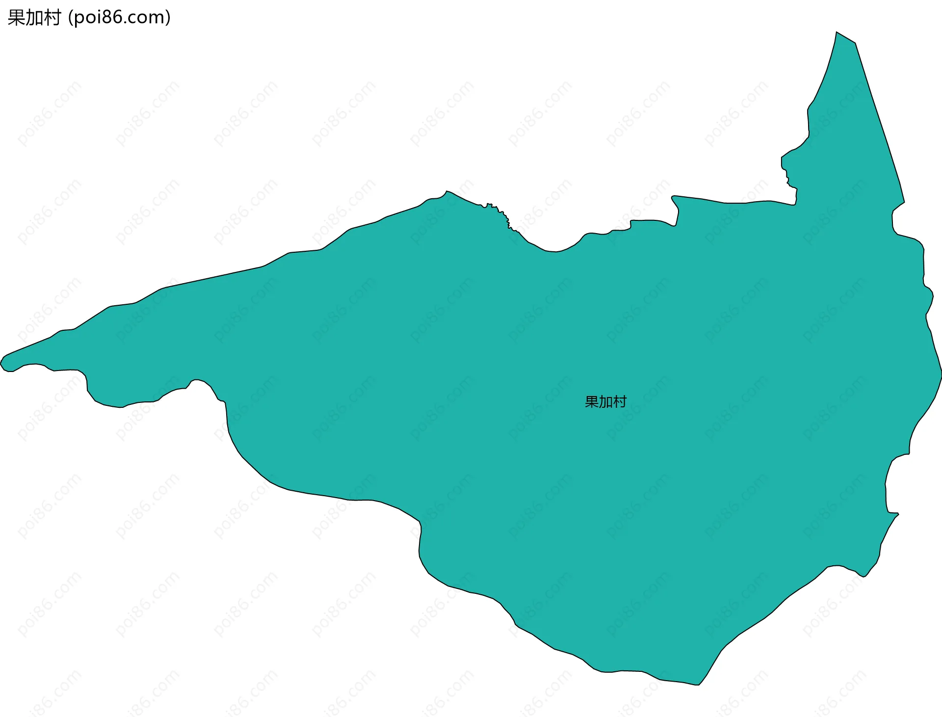 果加村边界地图