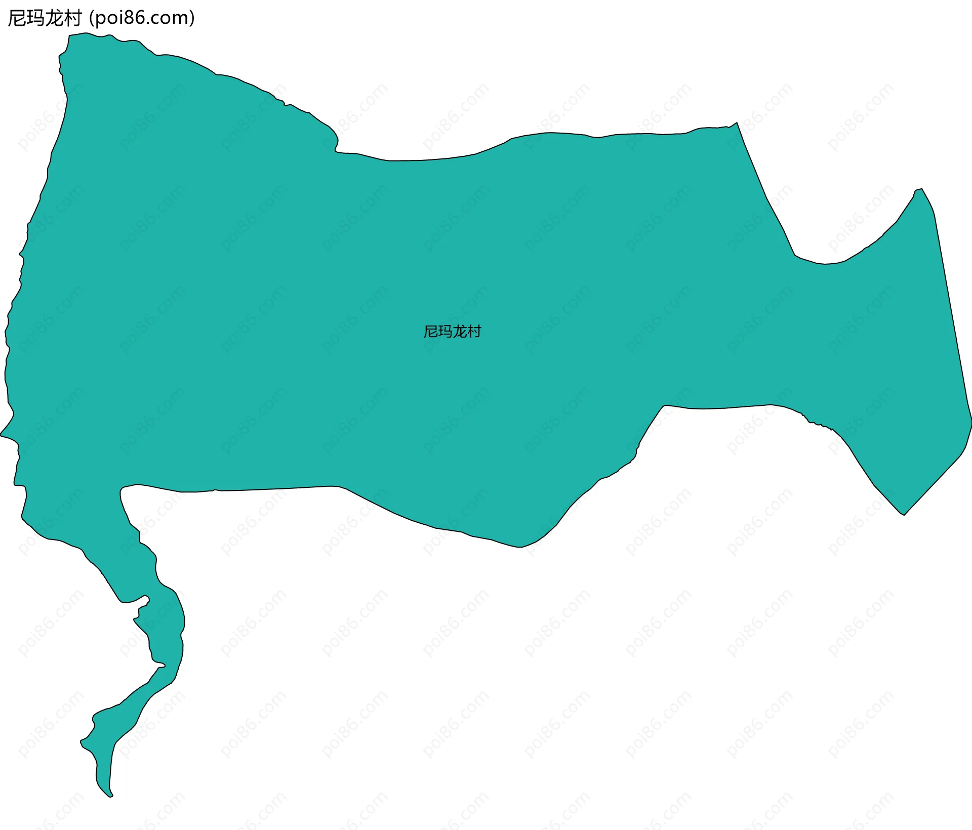 尼玛龙村边界地图