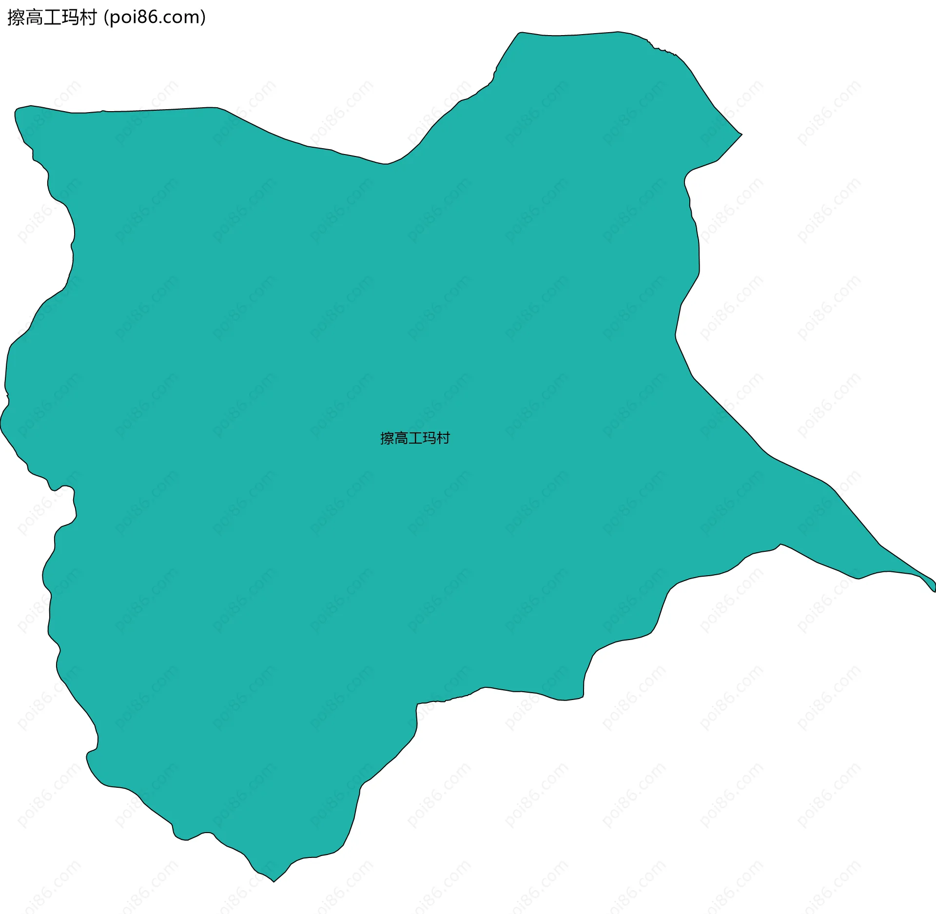 擦高工玛村边界地图