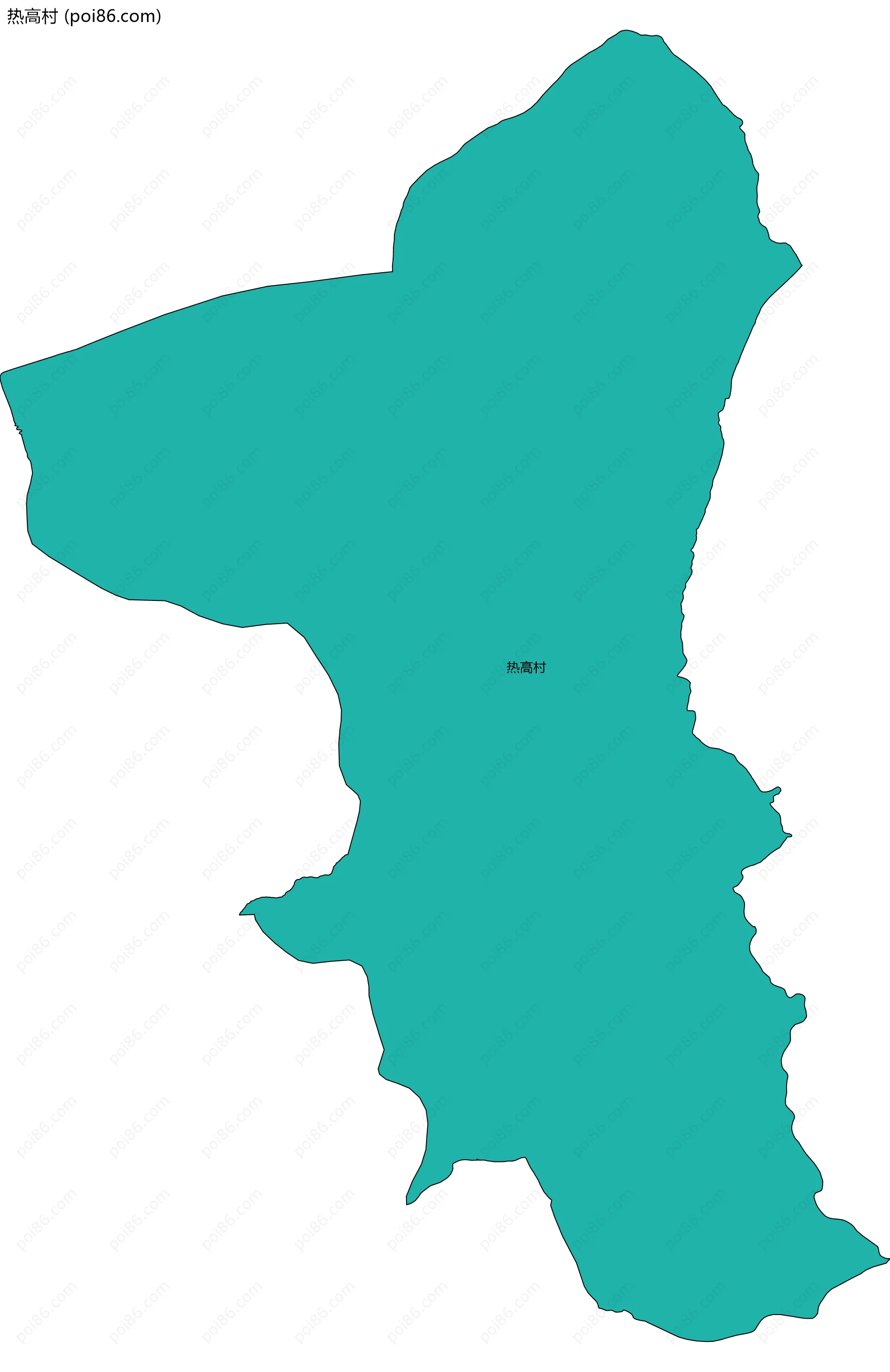 热高村边界地图