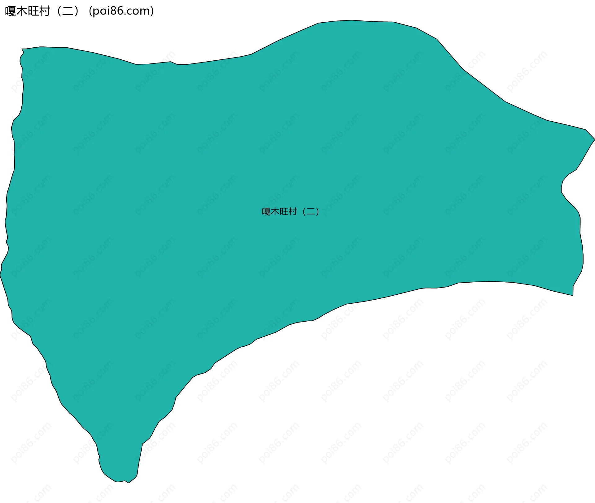 嘎木旺村（二）边界地图