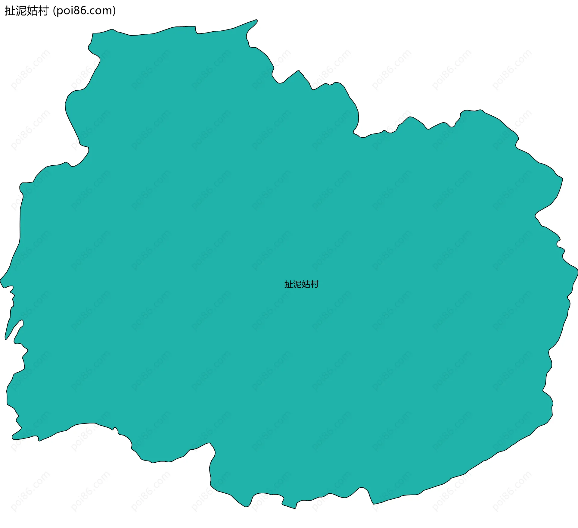 扯泥姑村边界地图
