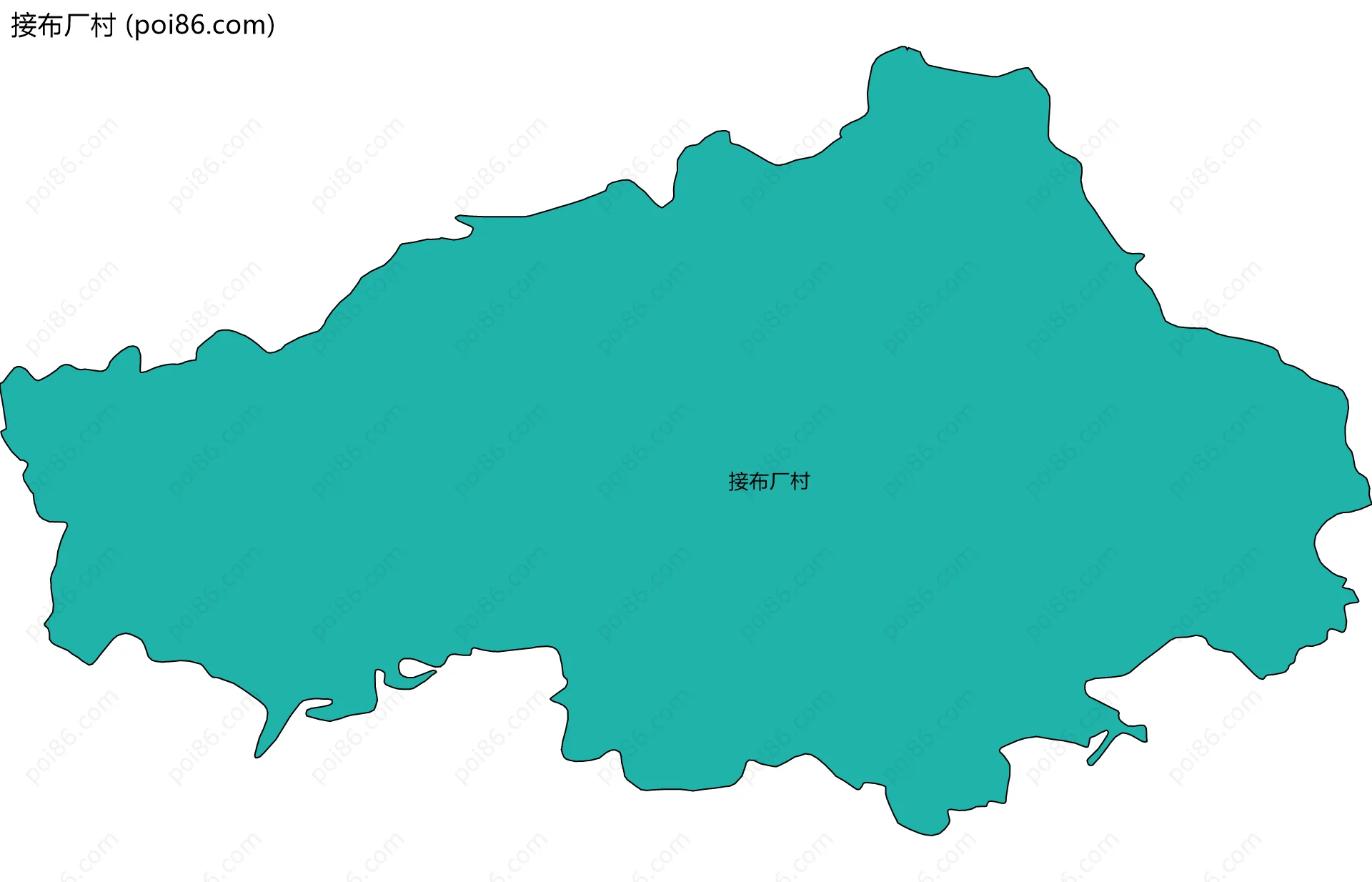 接布厂村边界地图