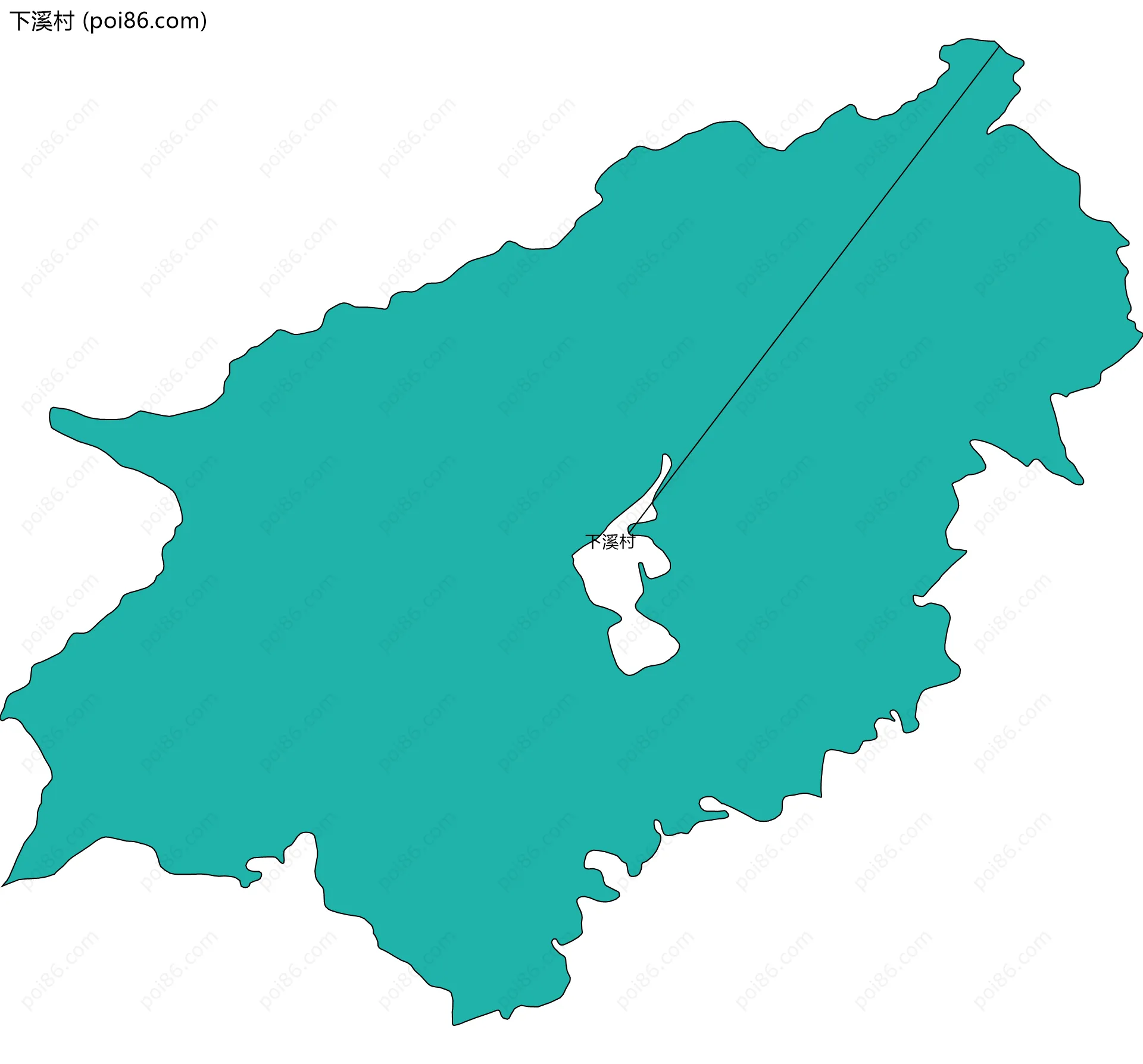 下溪村边界地图