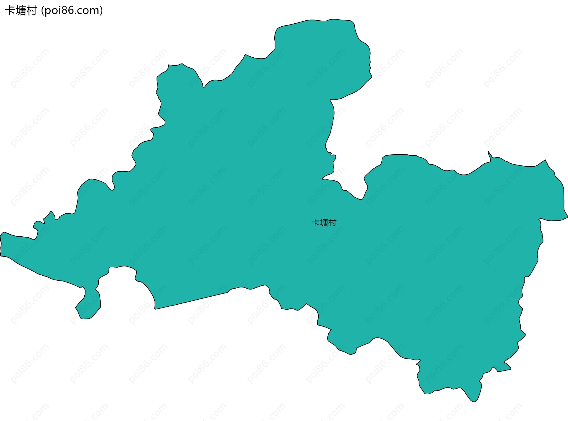 卡塘村边界地图