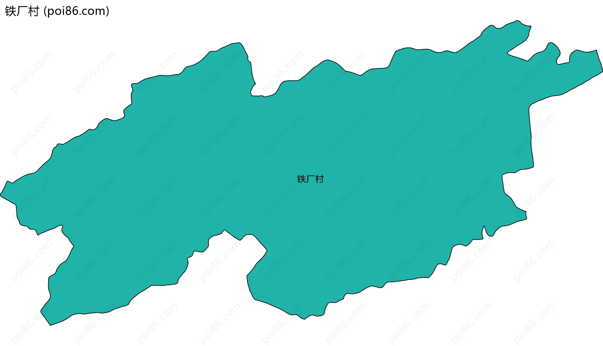 铁厂村边界地图