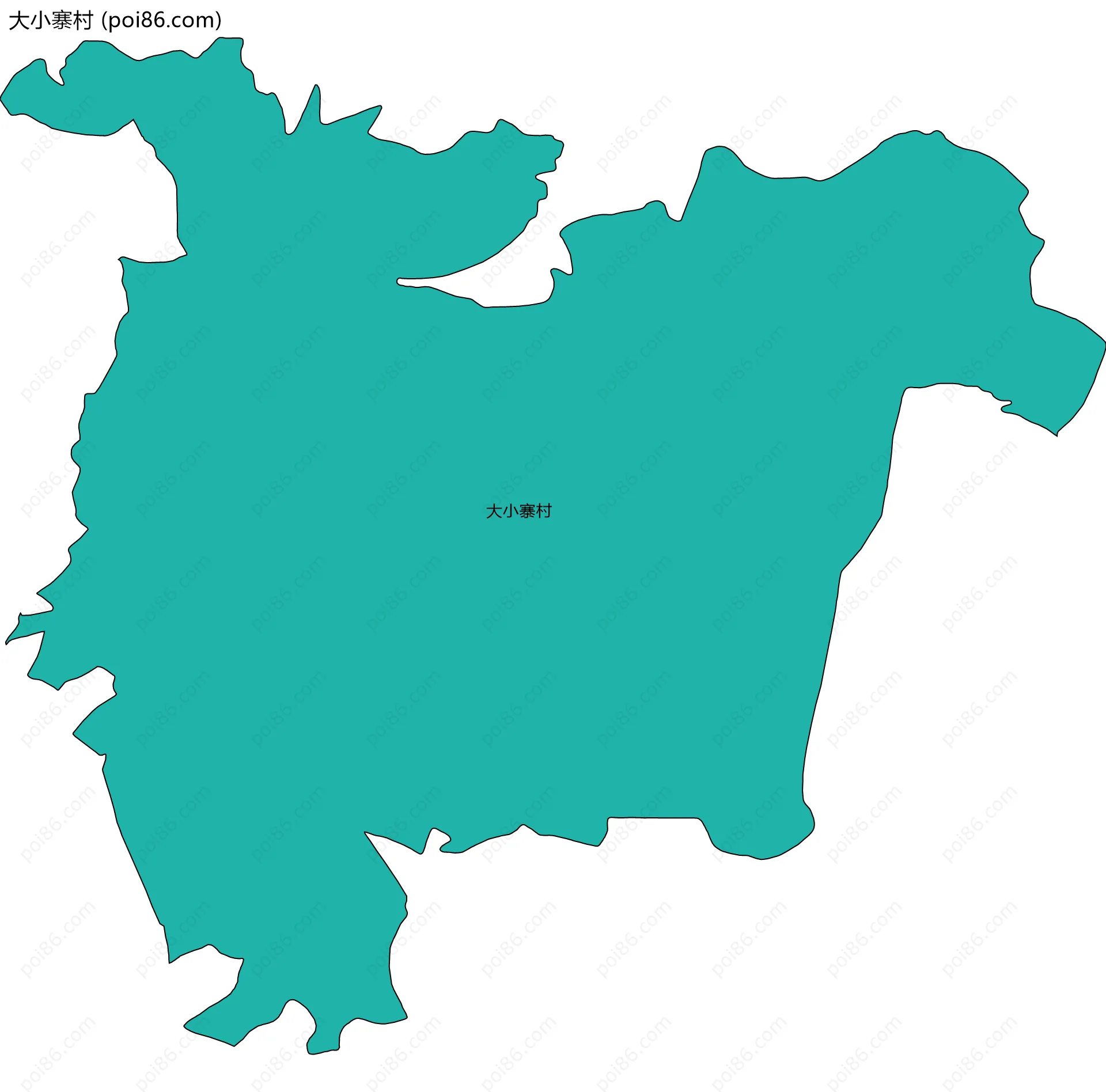 大小寨村边界地图