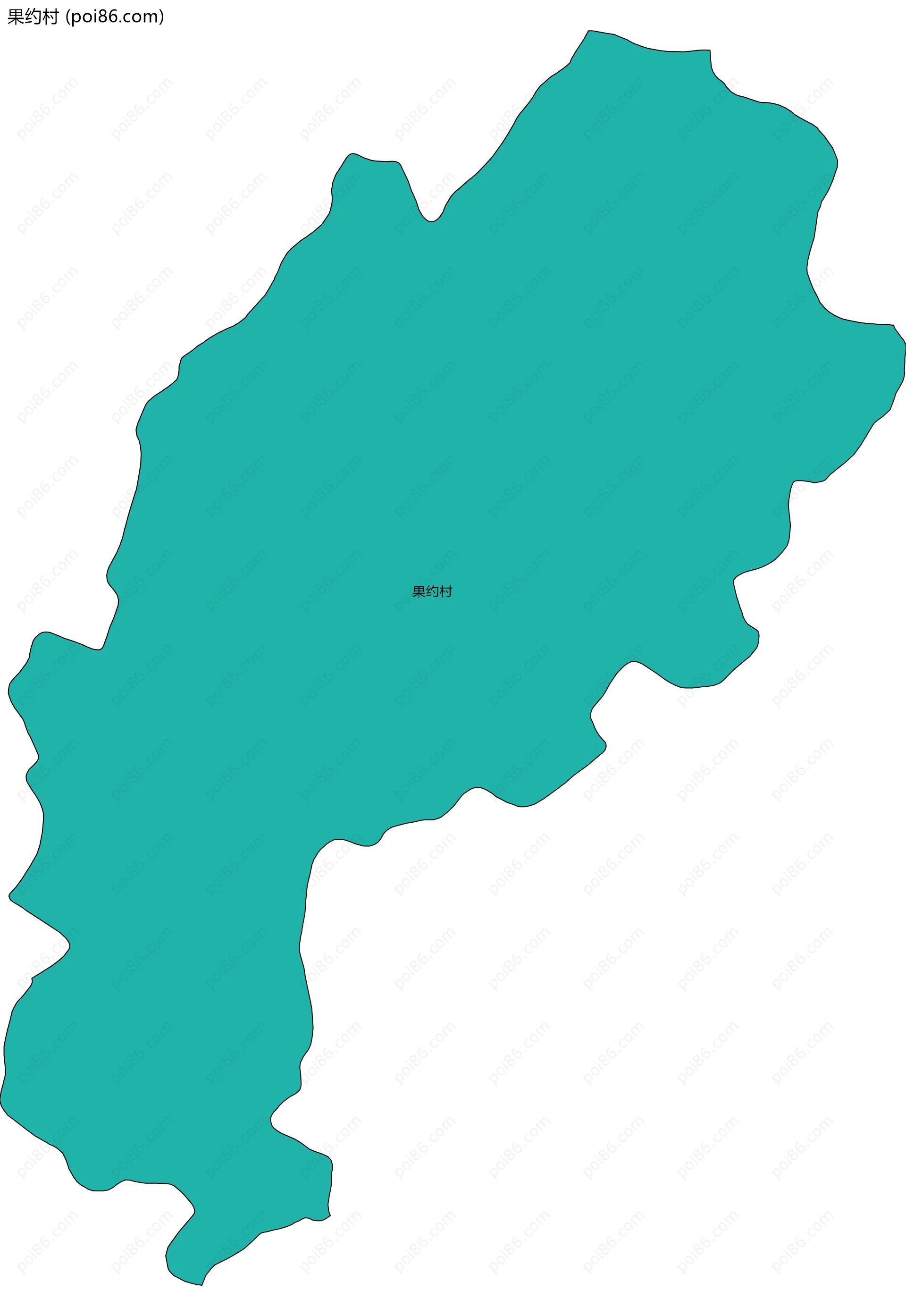 果约村边界地图