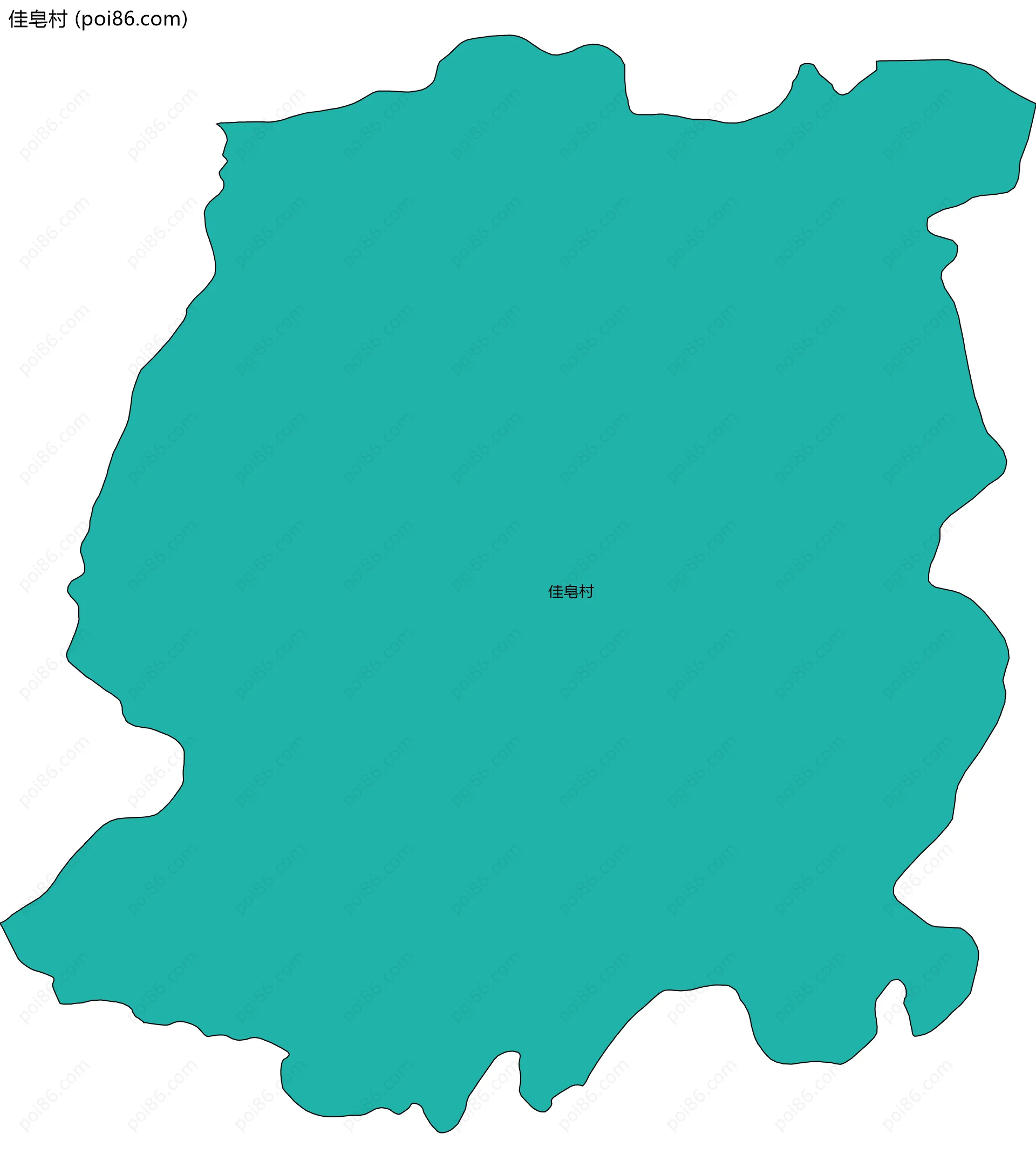 佳皂村边界地图