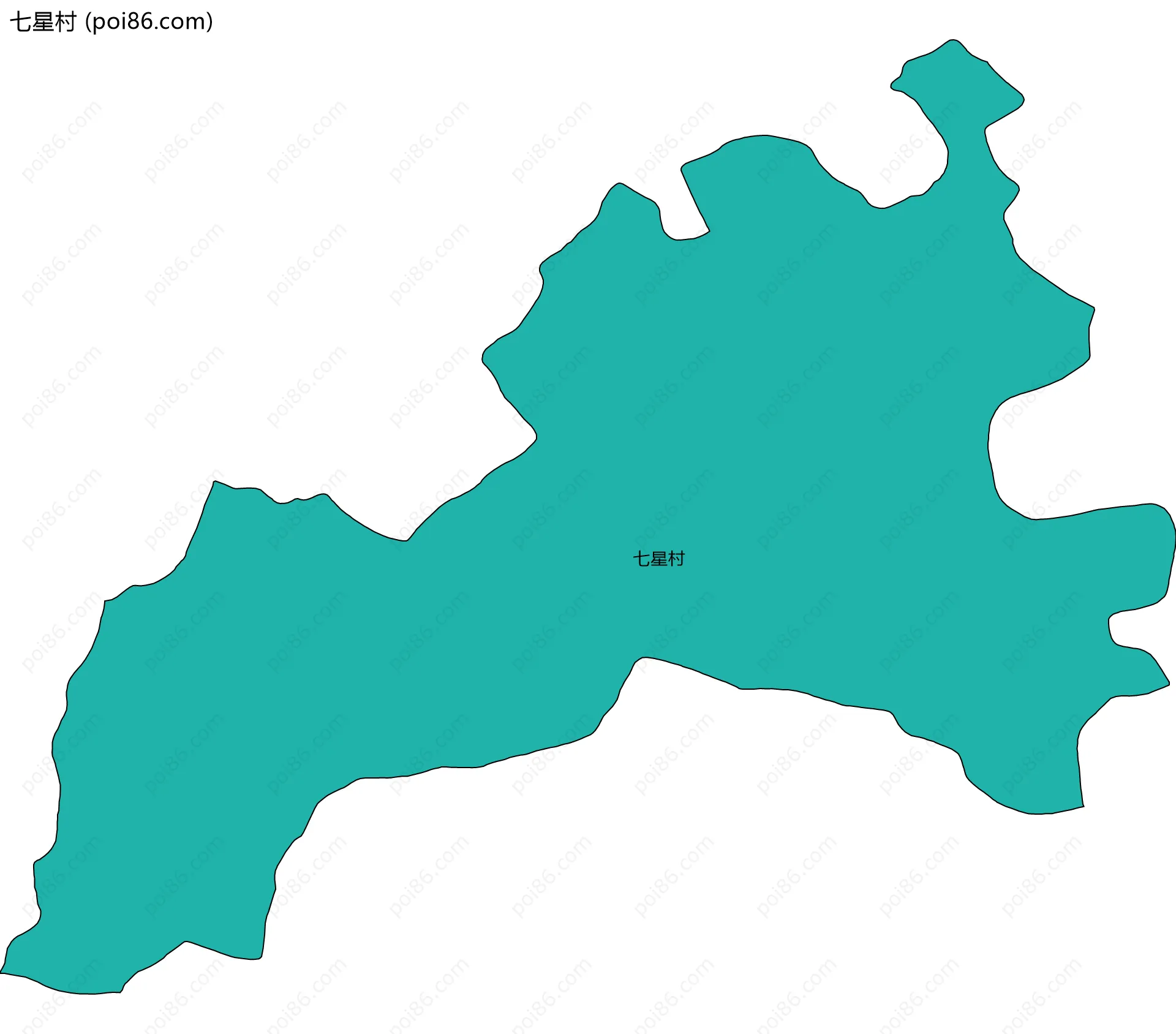 七星村边界地图