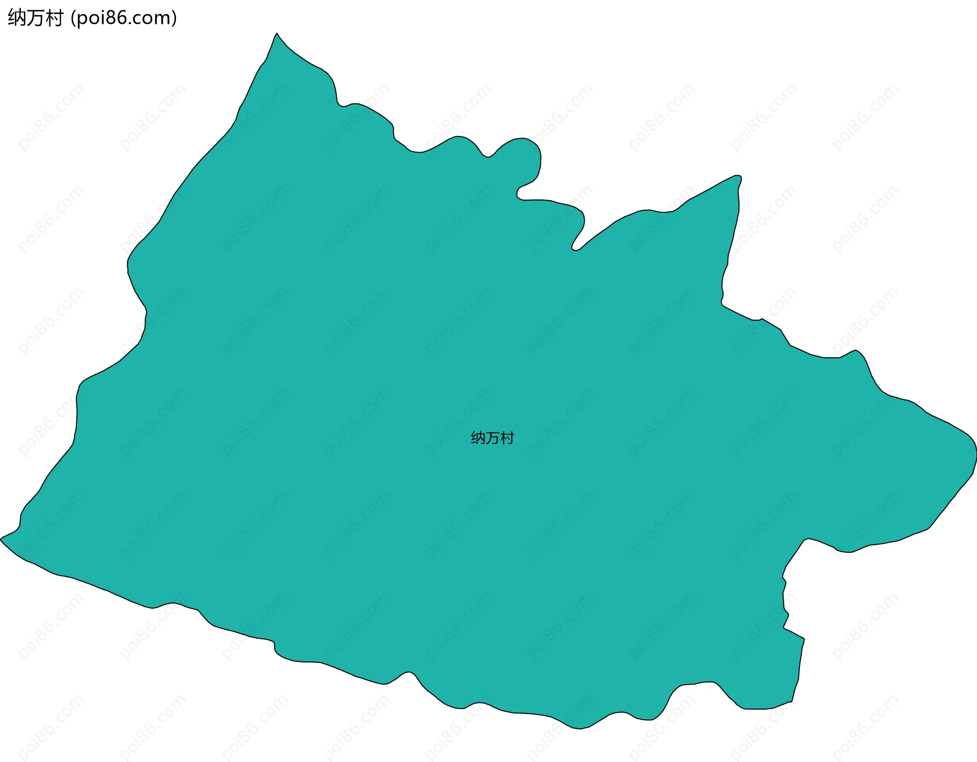 纳万村边界地图