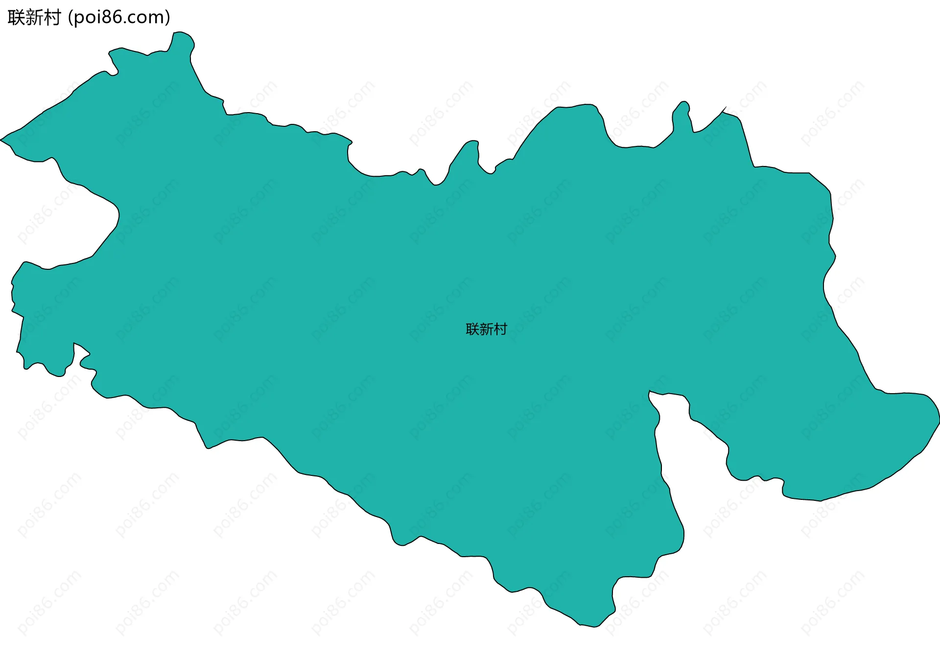 联新村边界地图