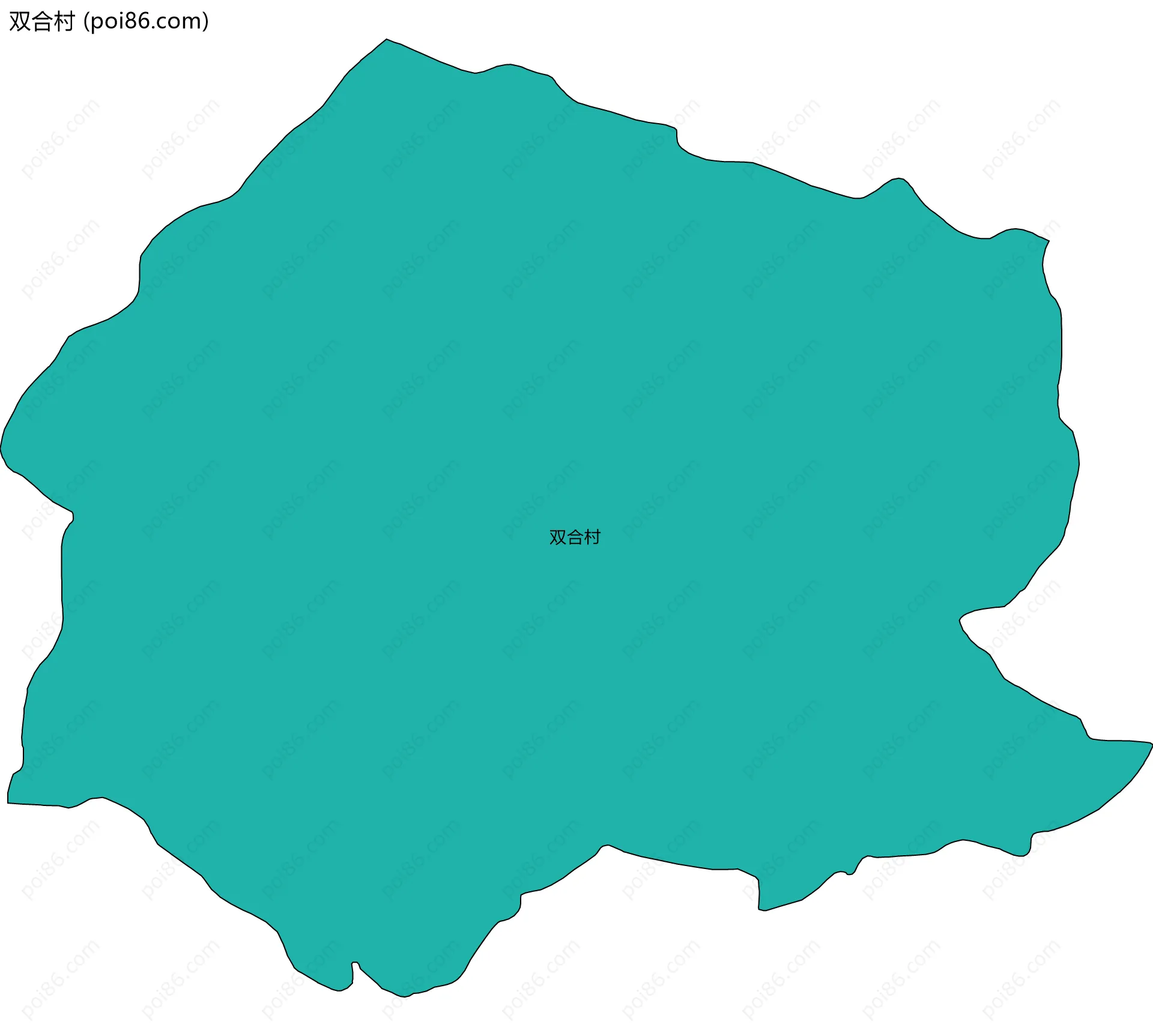 双合村边界地图
