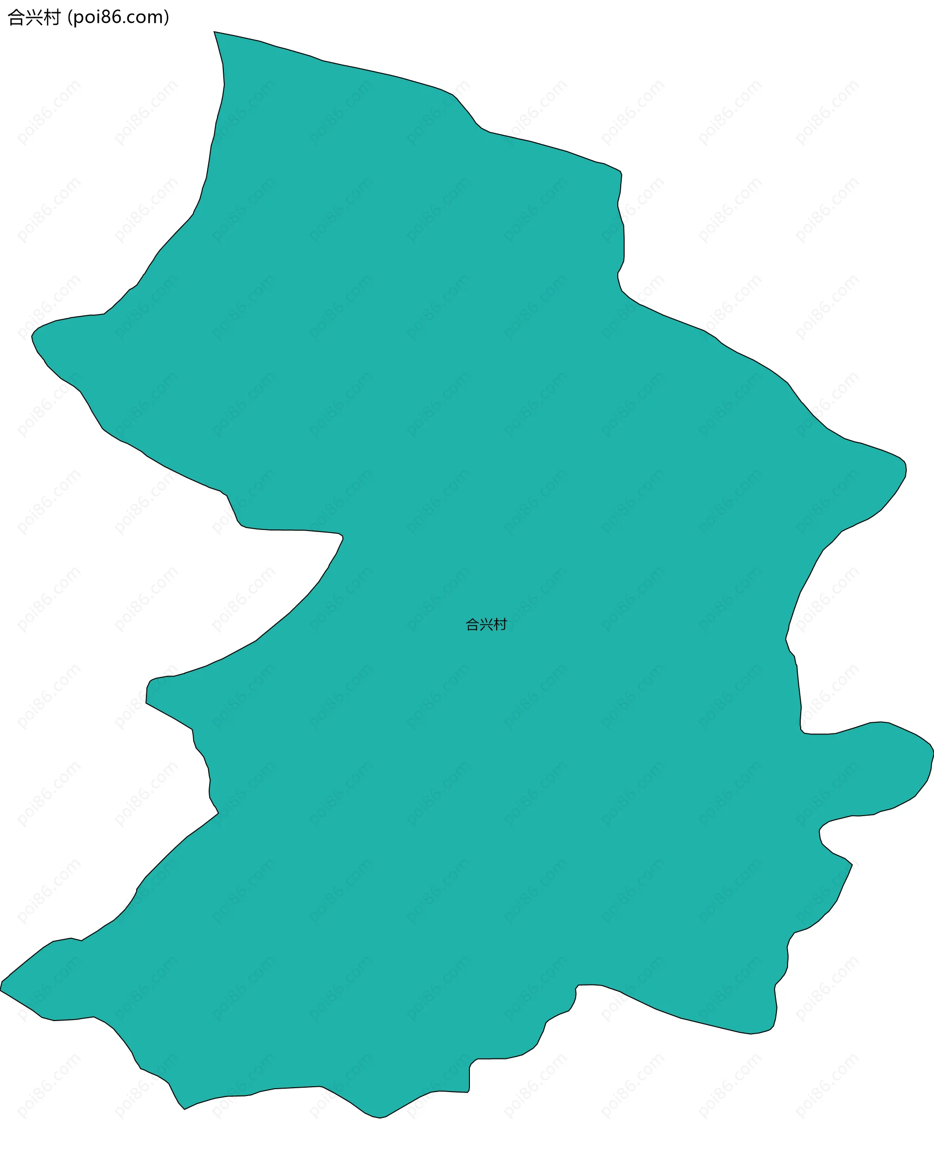 合兴村边界地图