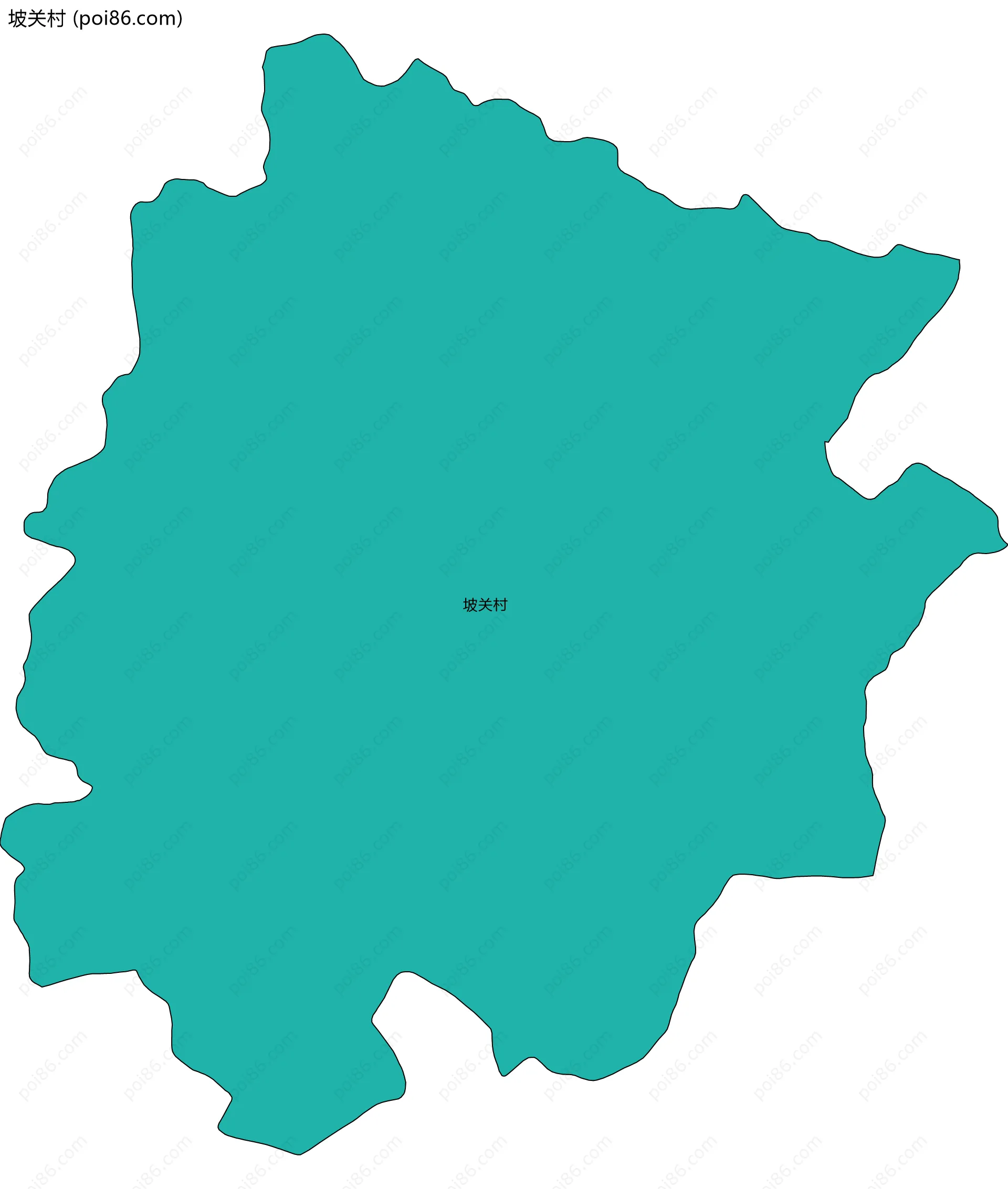 坡关村边界地图