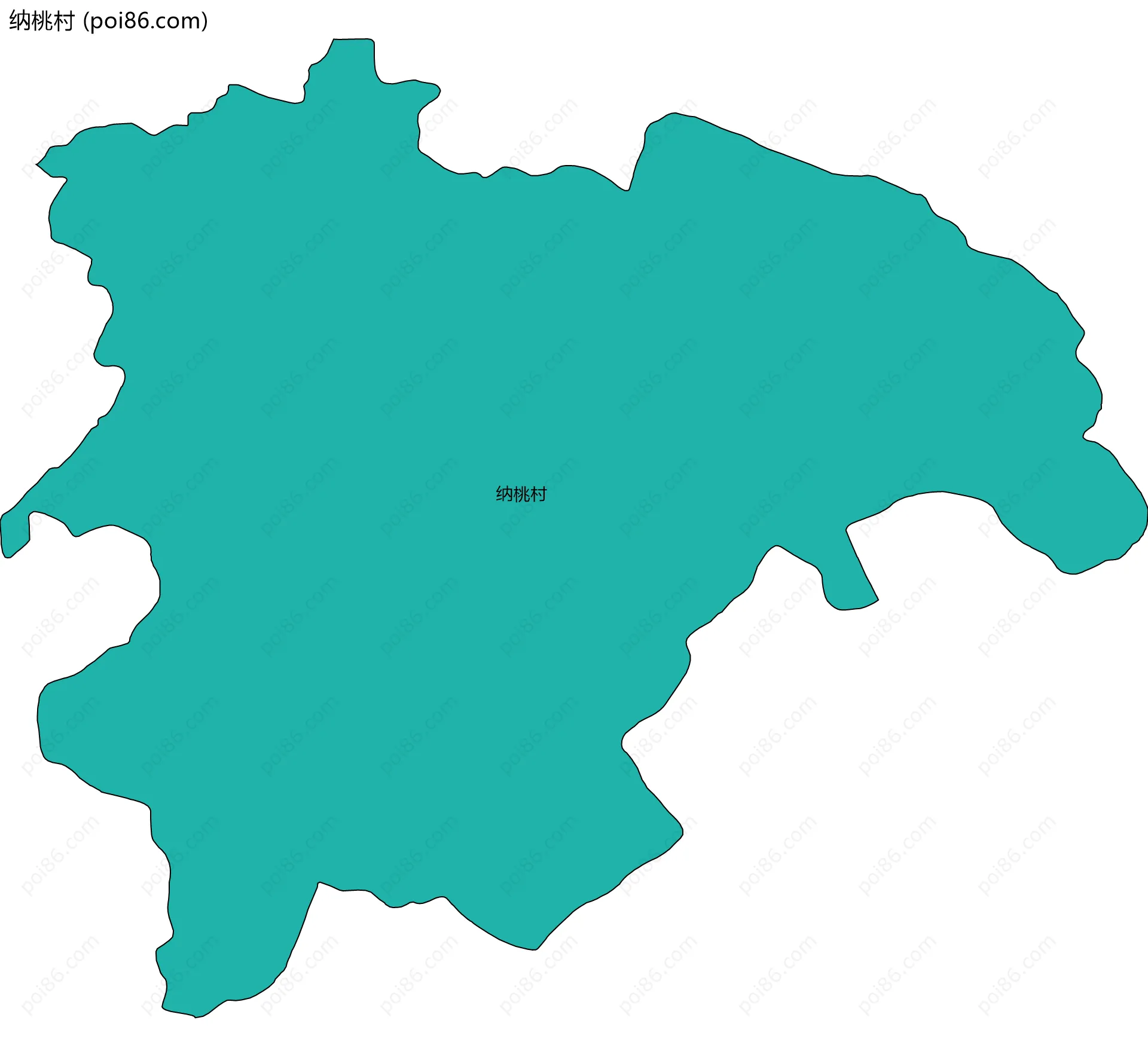 纳桃村边界地图