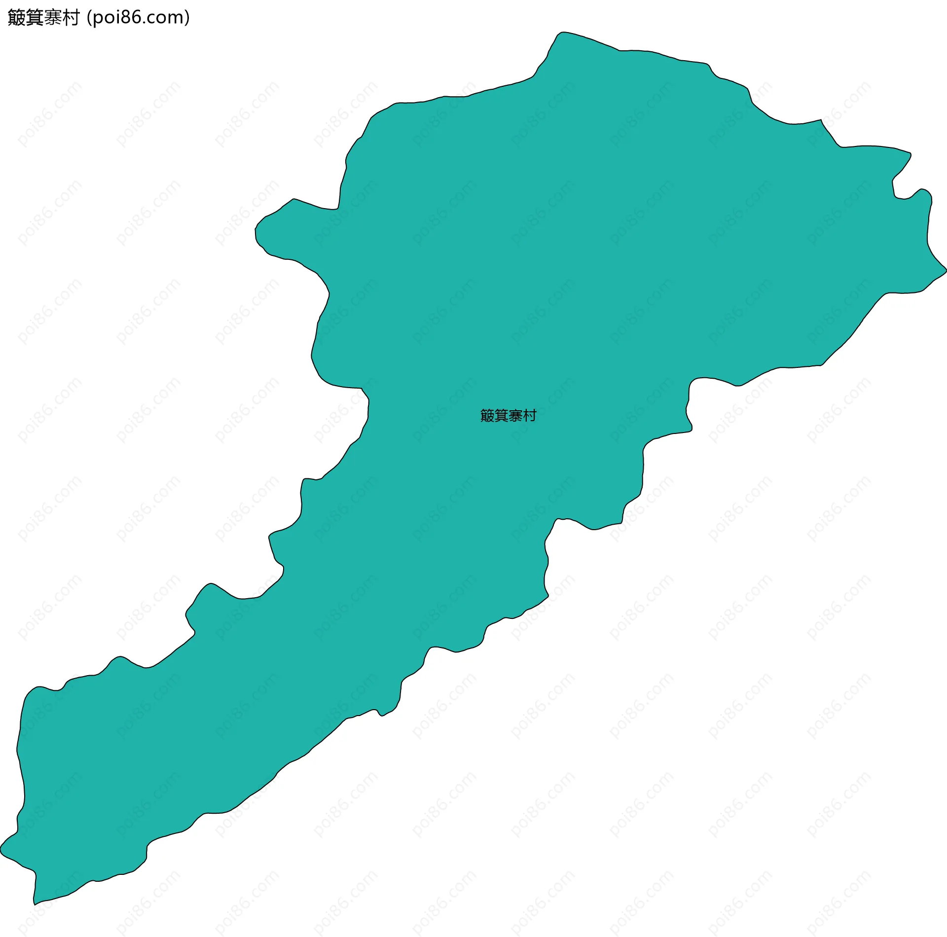 簸箕寨村边界地图