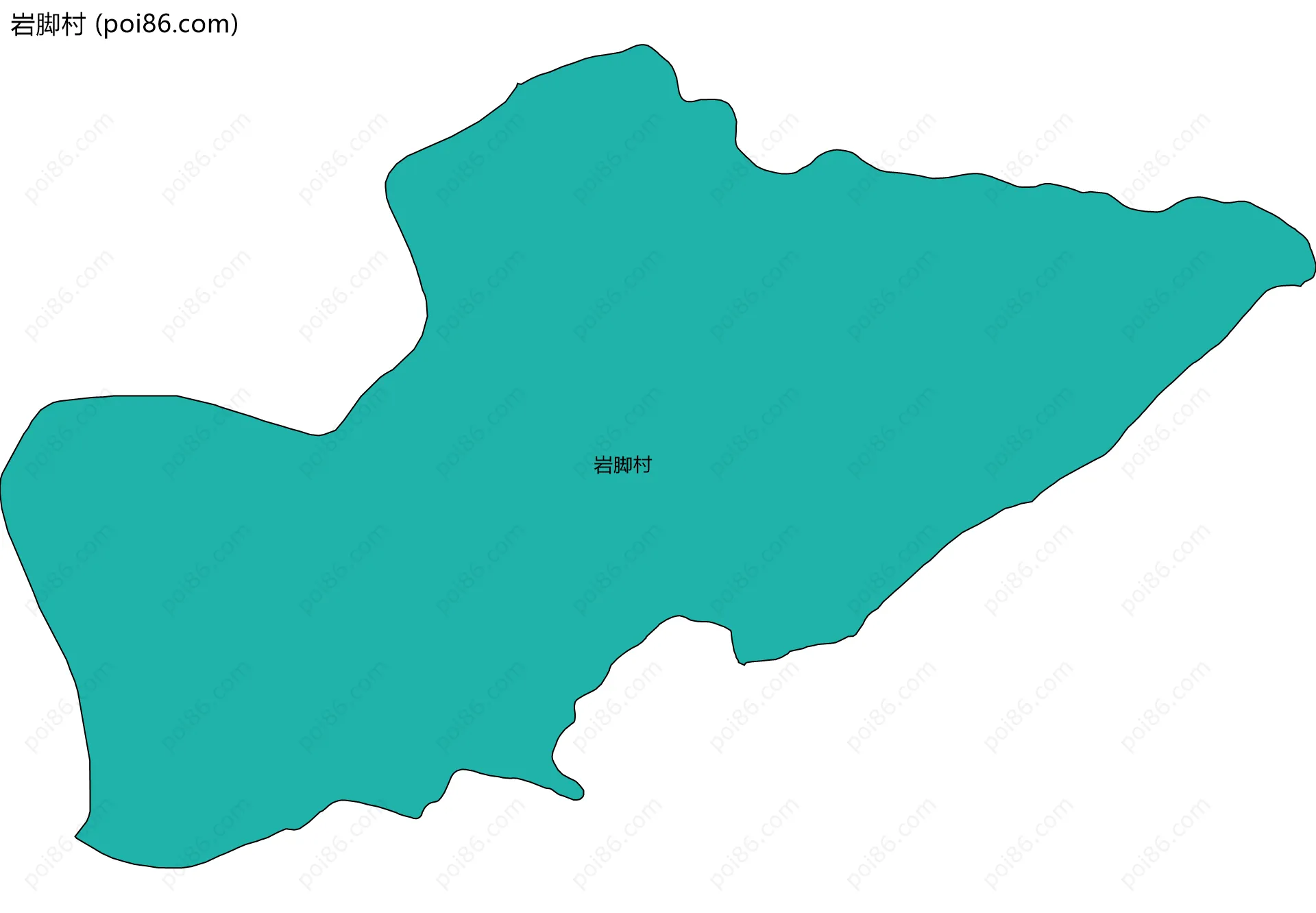 岩脚村边界地图