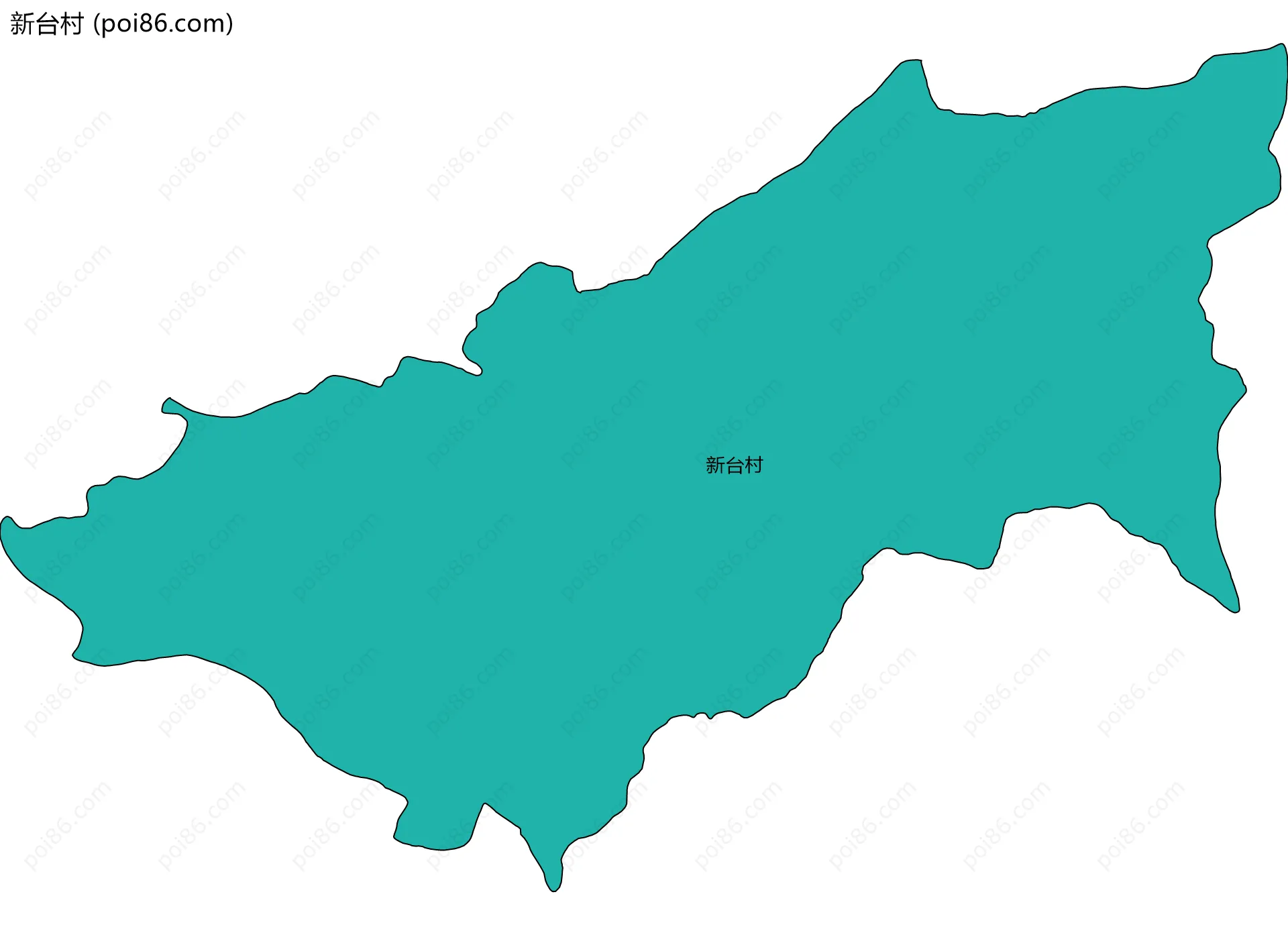 新台村边界地图