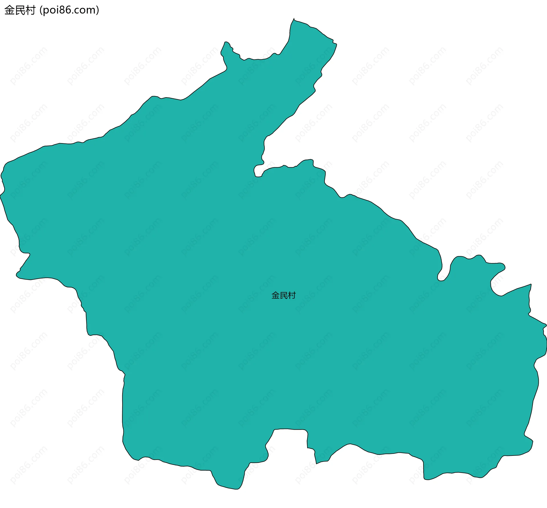金民村边界地图