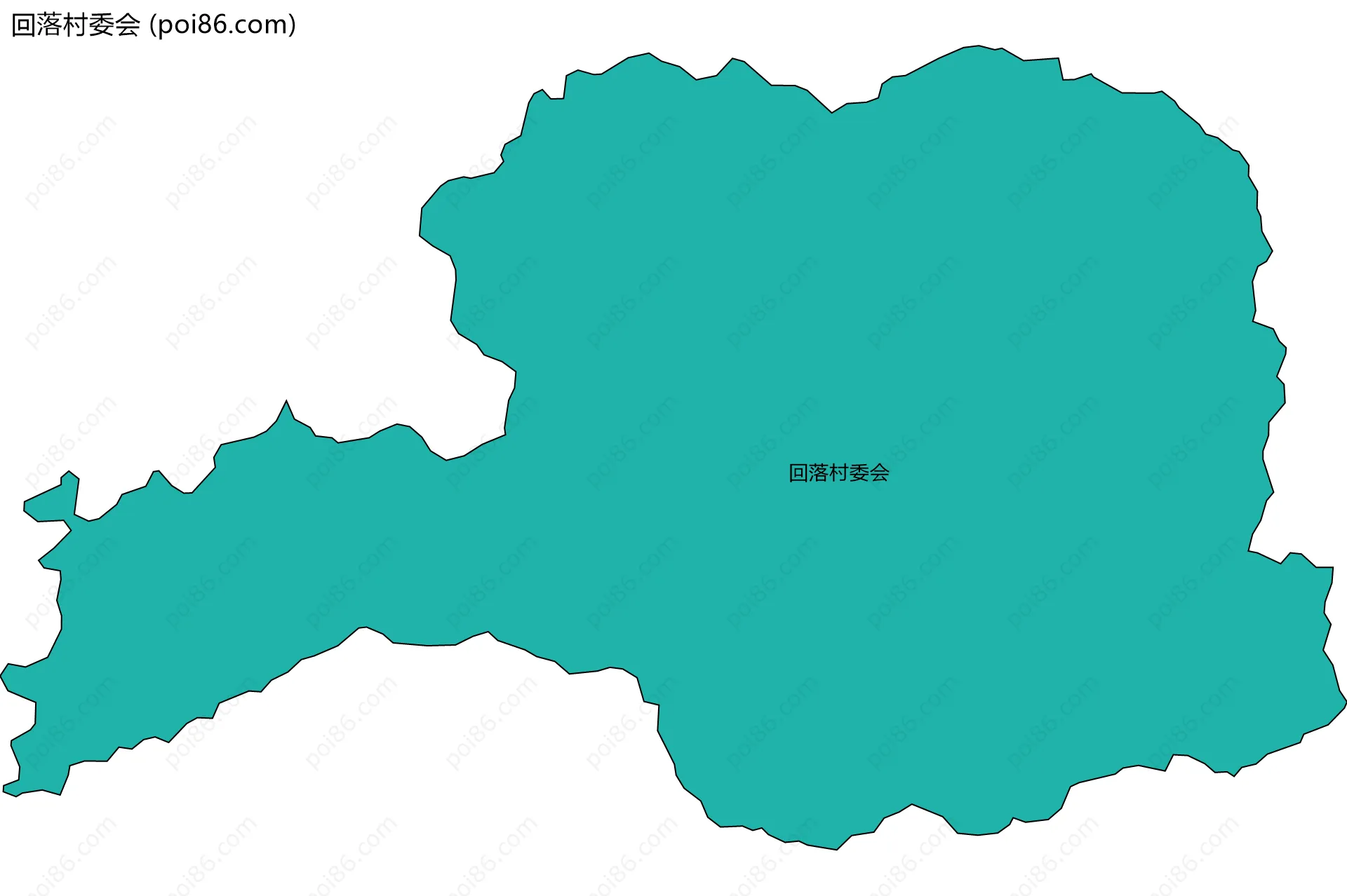回落村委会边界地图