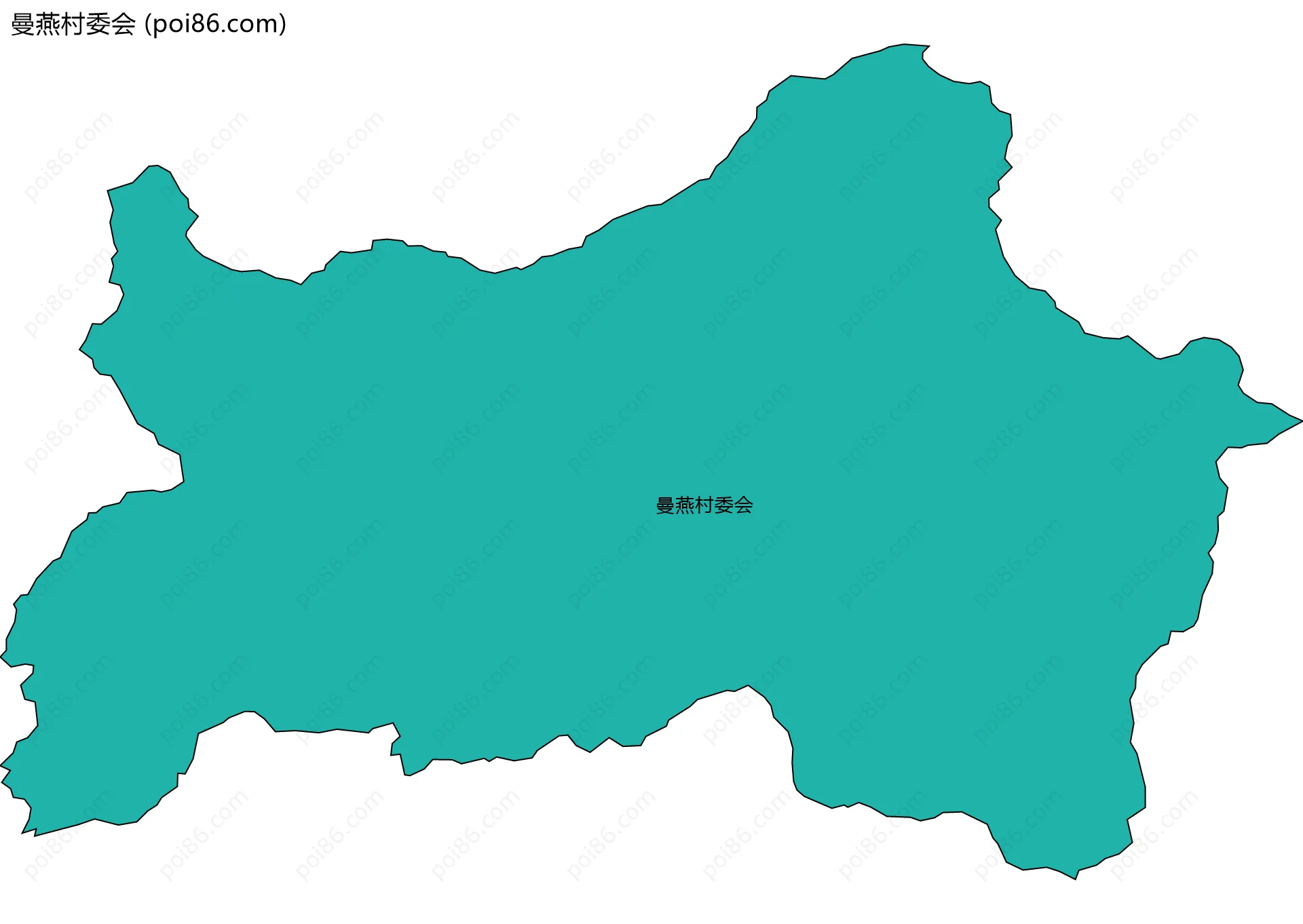 曼燕村委会边界地图