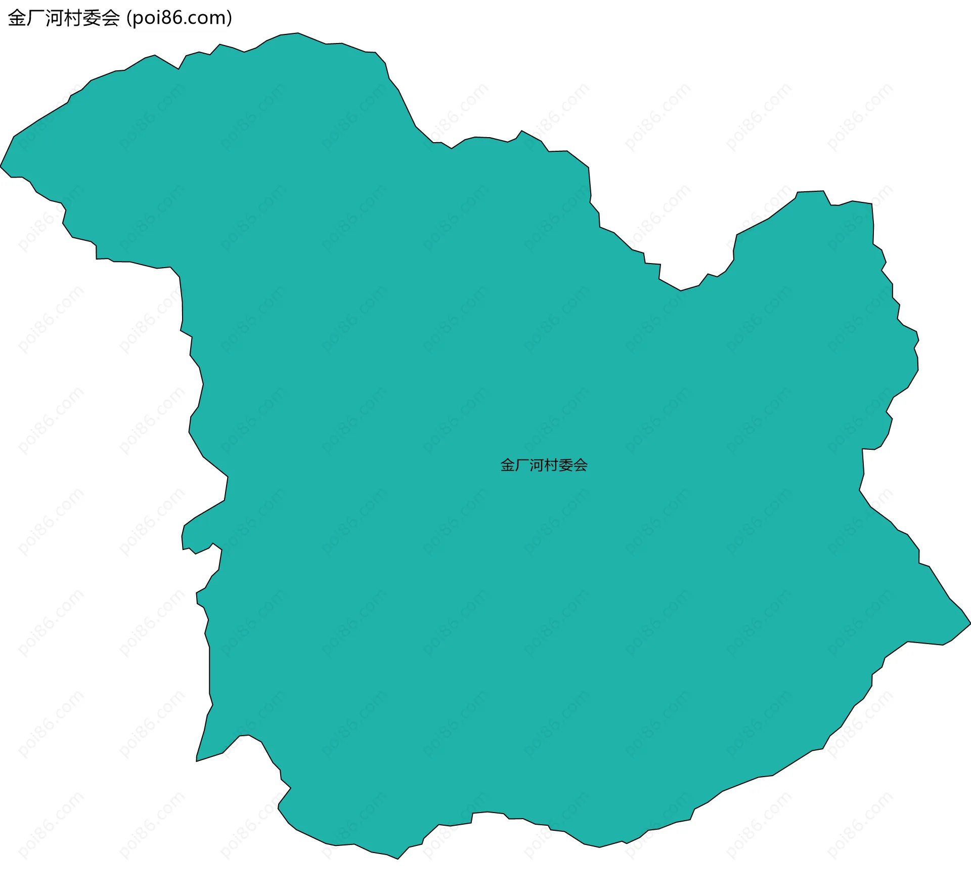 金厂河村委会边界地图