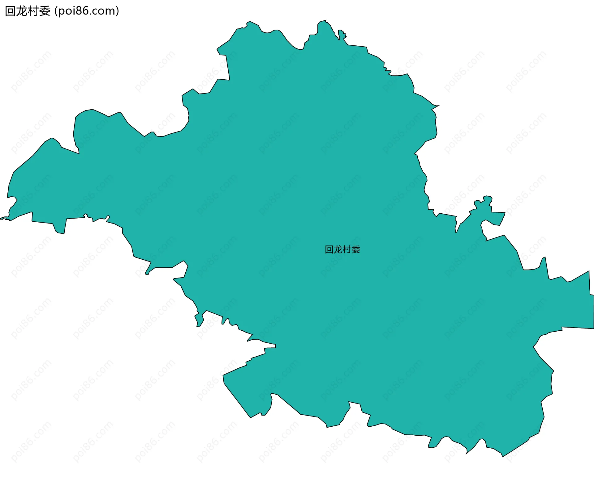 回龙村委边界地图