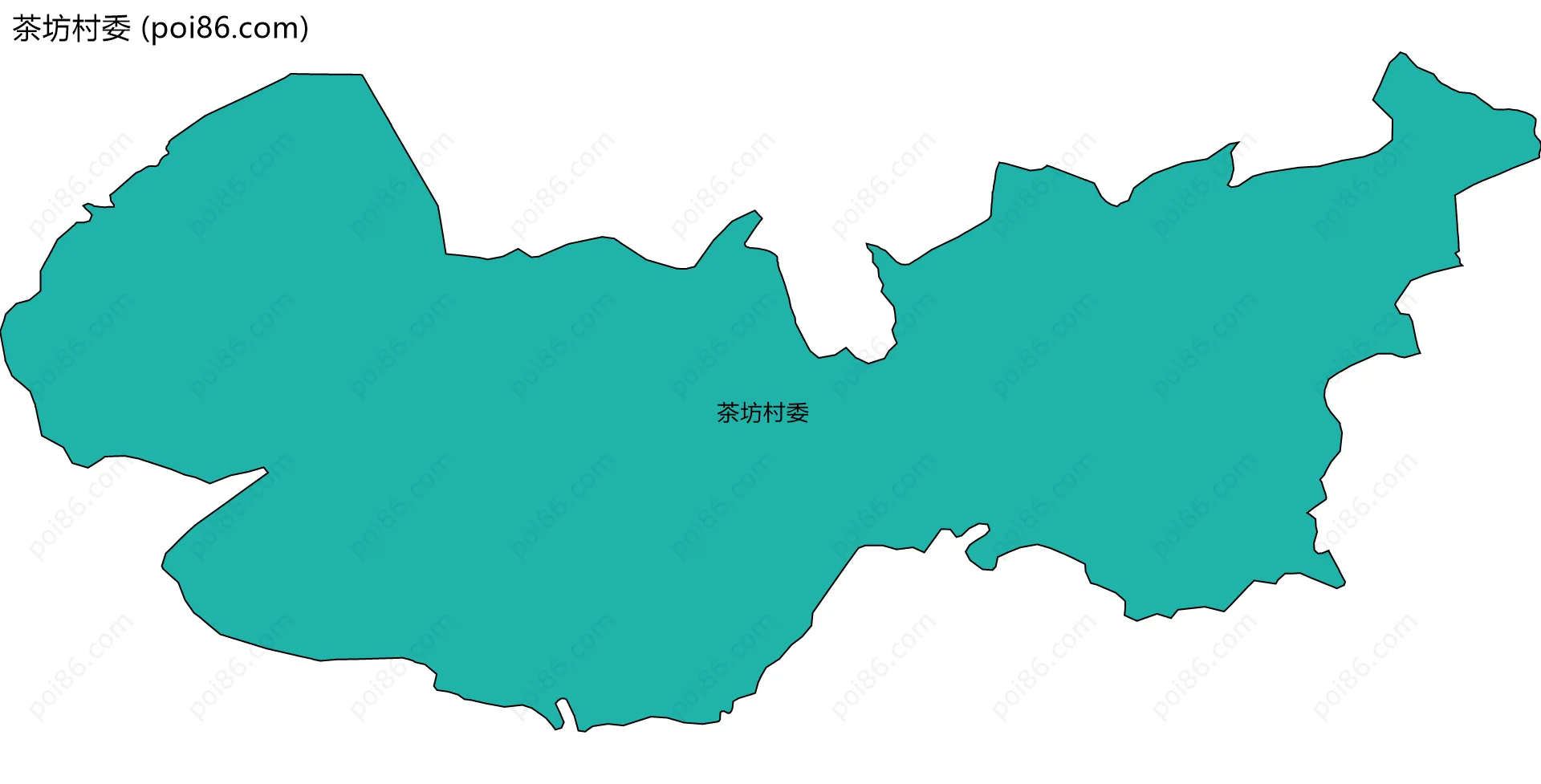 茶坊村委边界地图
