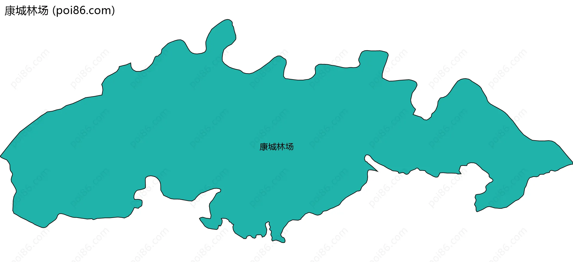 康城林场边界地图