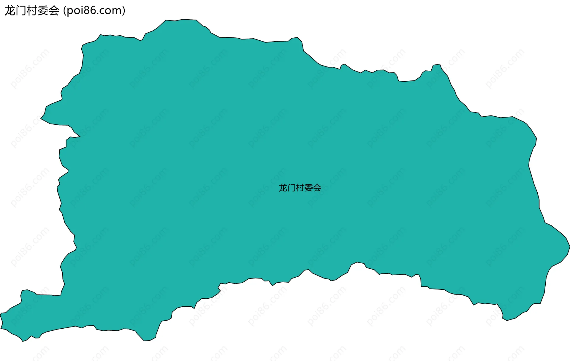 龙门村委会边界地图