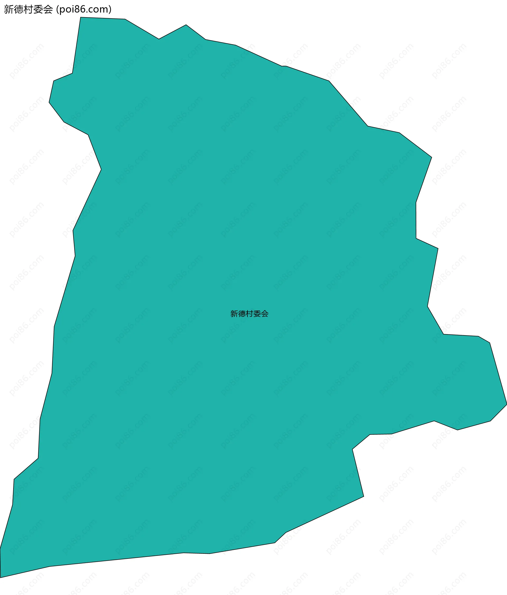 新德村委会边界地图