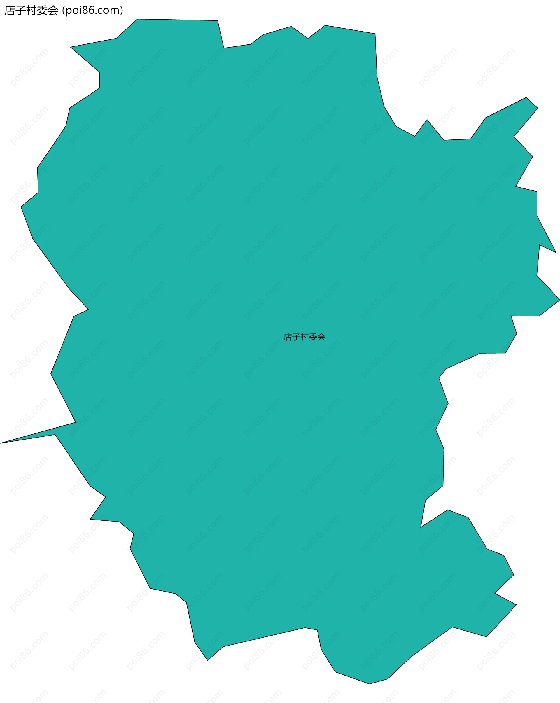 店子村委会边界地图
