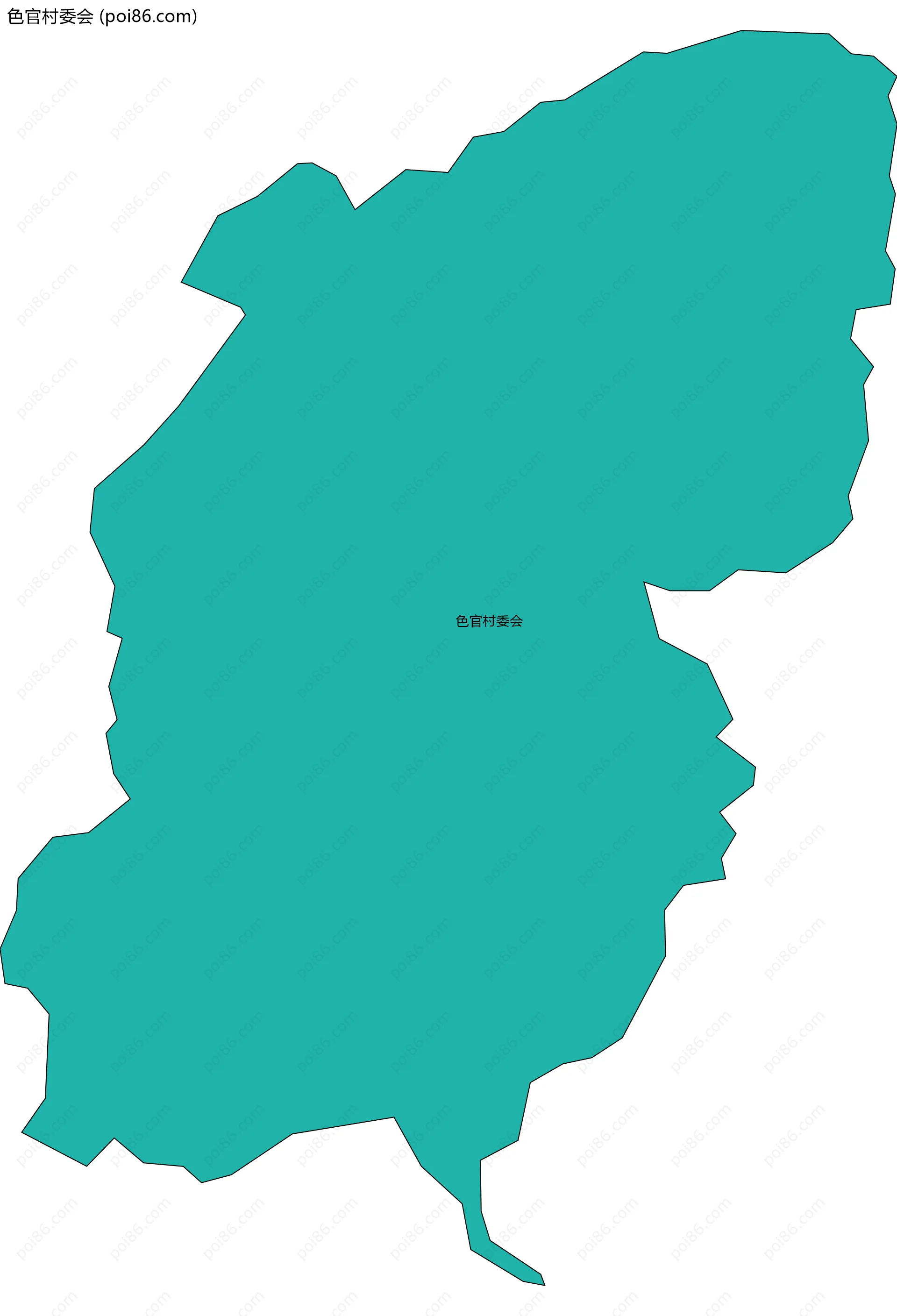 色官村委会边界地图