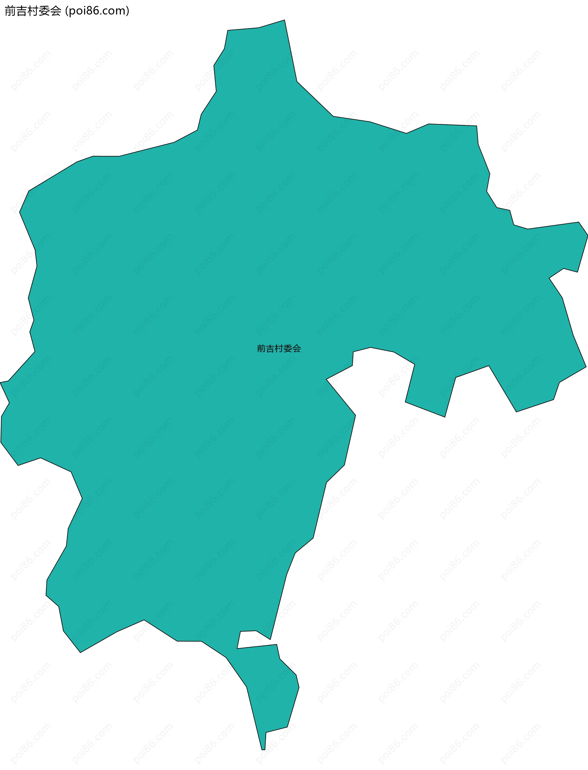 前吉村委会边界地图