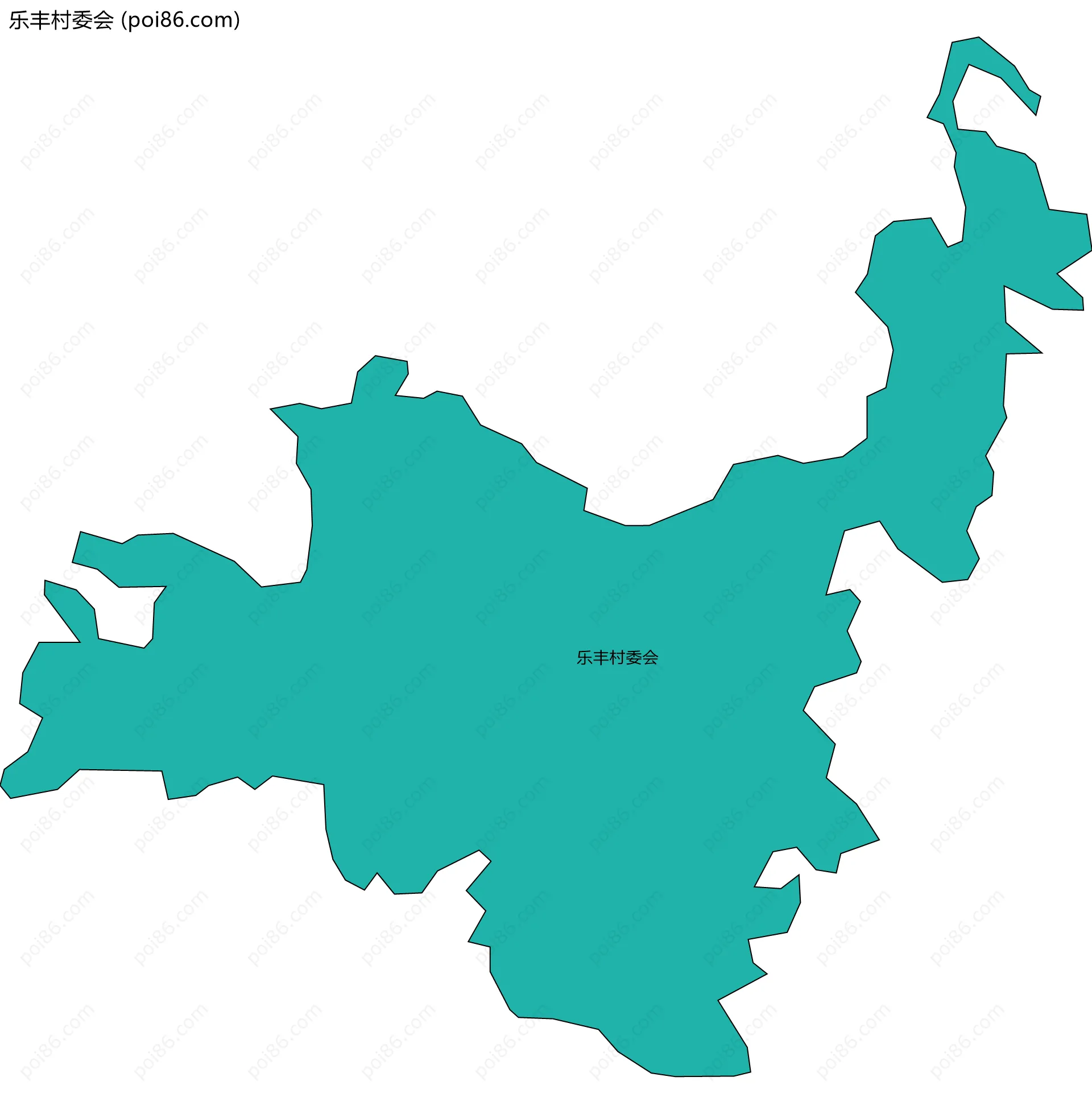 乐丰村委会边界地图