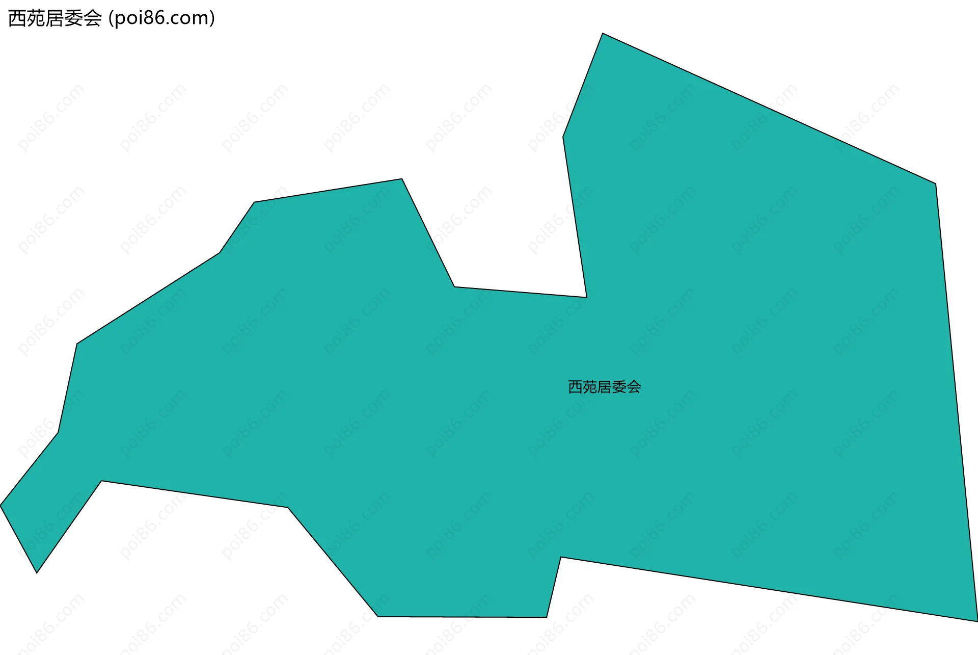 西苑居委会边界地图