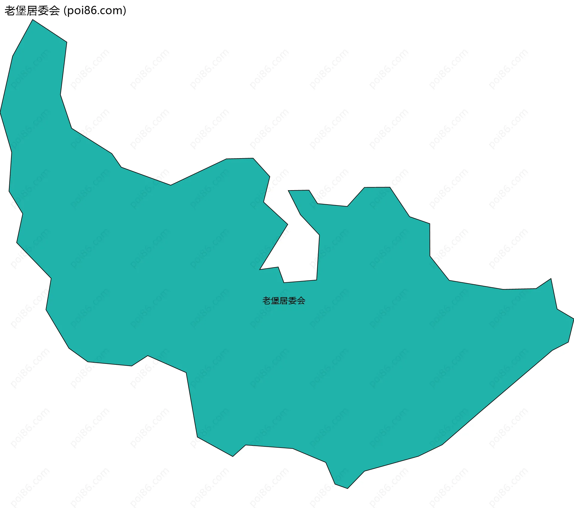 老堡居委会边界地图