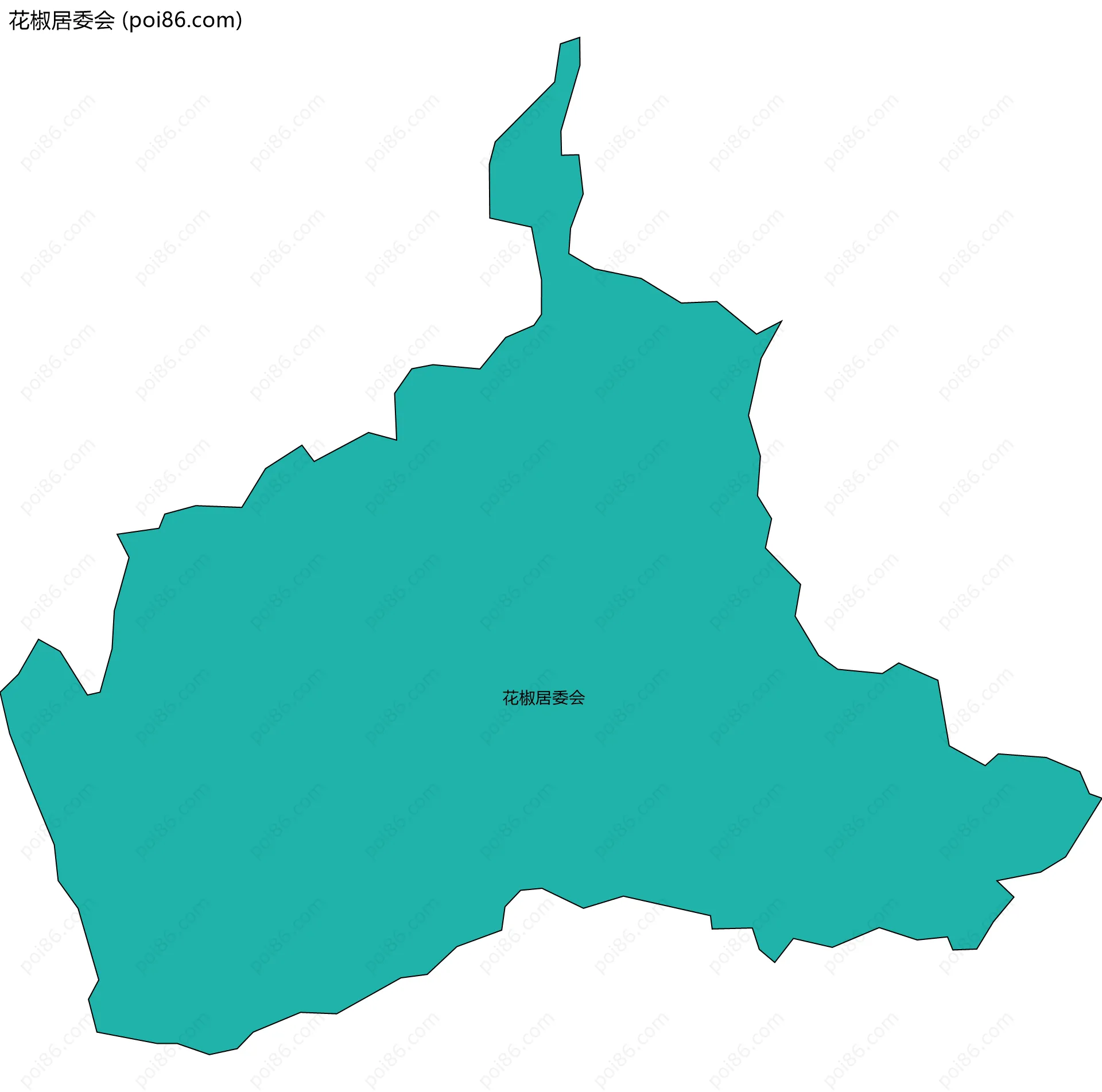 花椒居委会边界地图