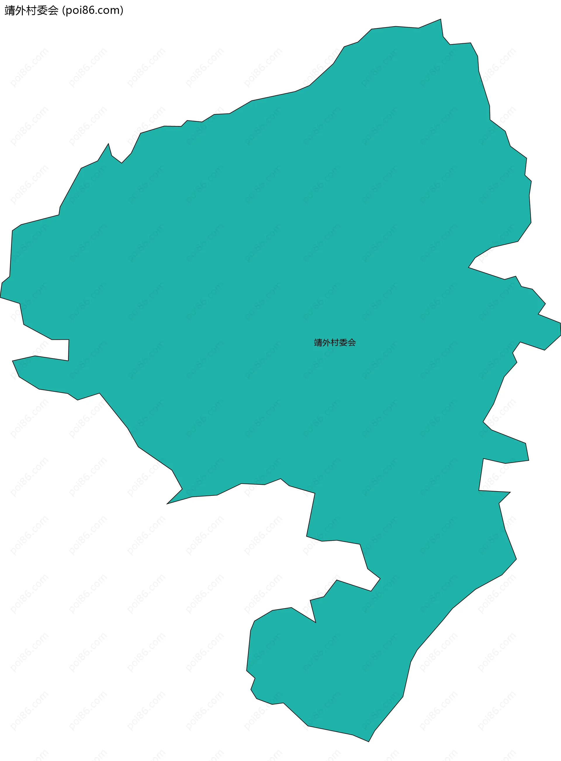 靖外村委会边界地图