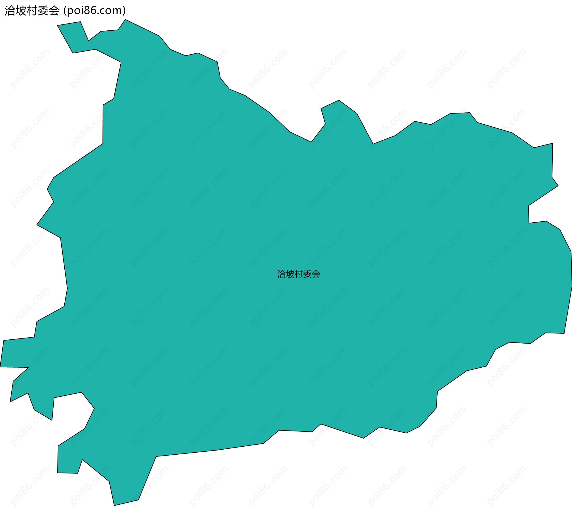 洽坡村委会边界地图