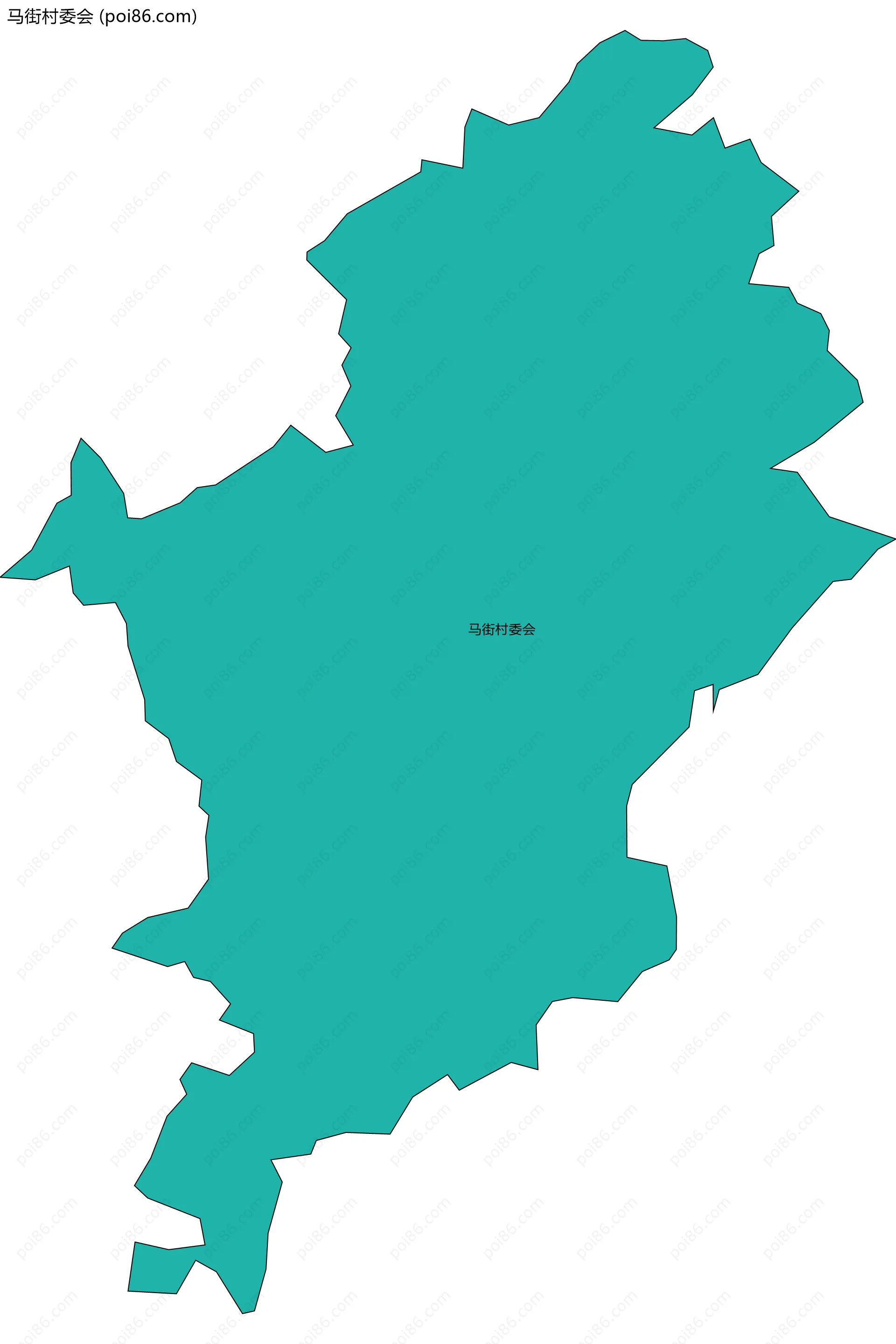 马街村委会边界地图