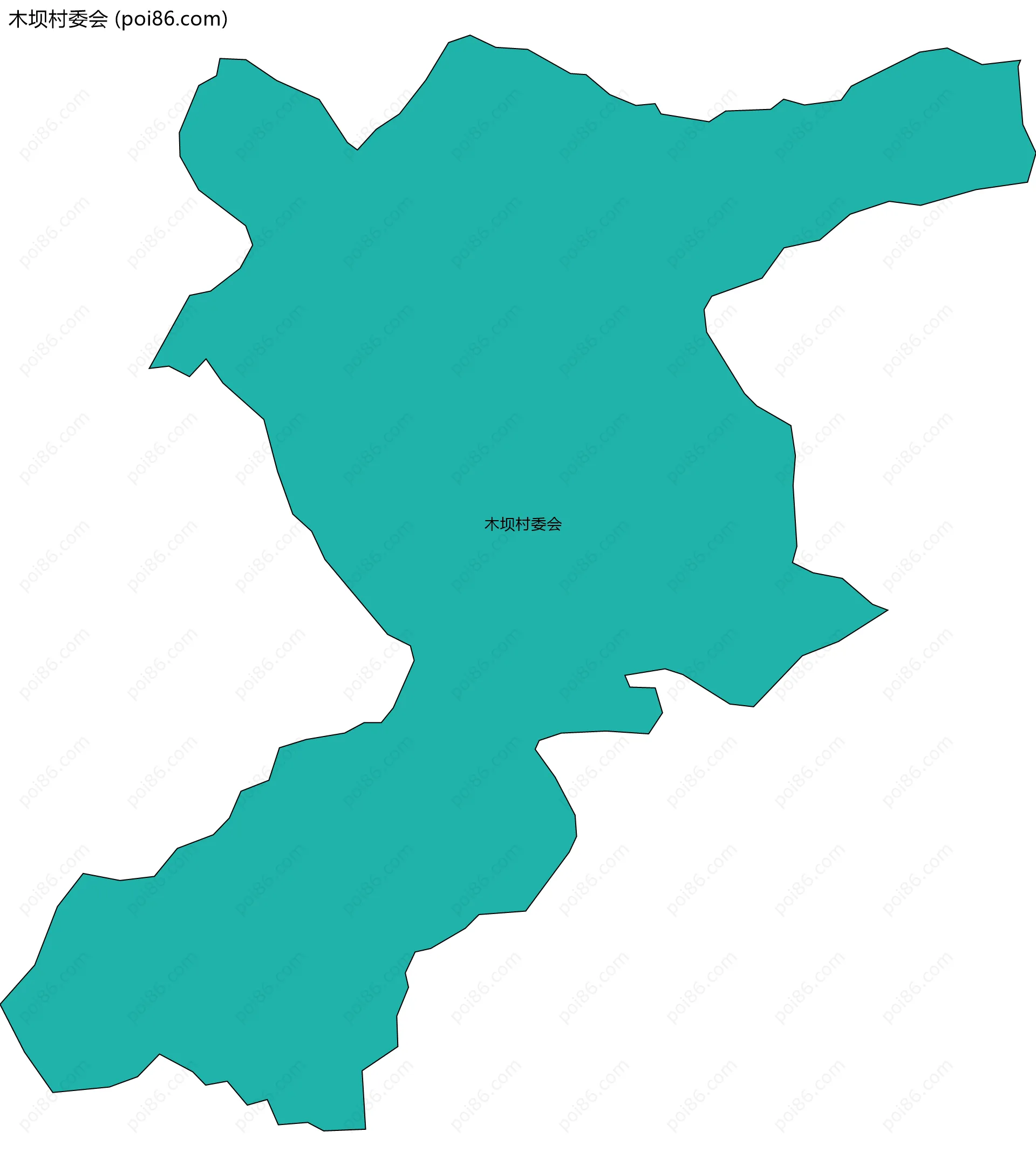 木坝村委会边界地图