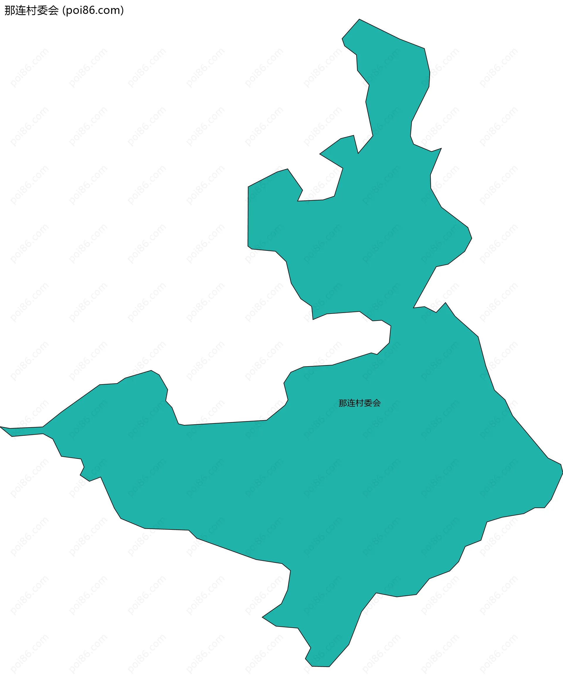那连村委会边界地图