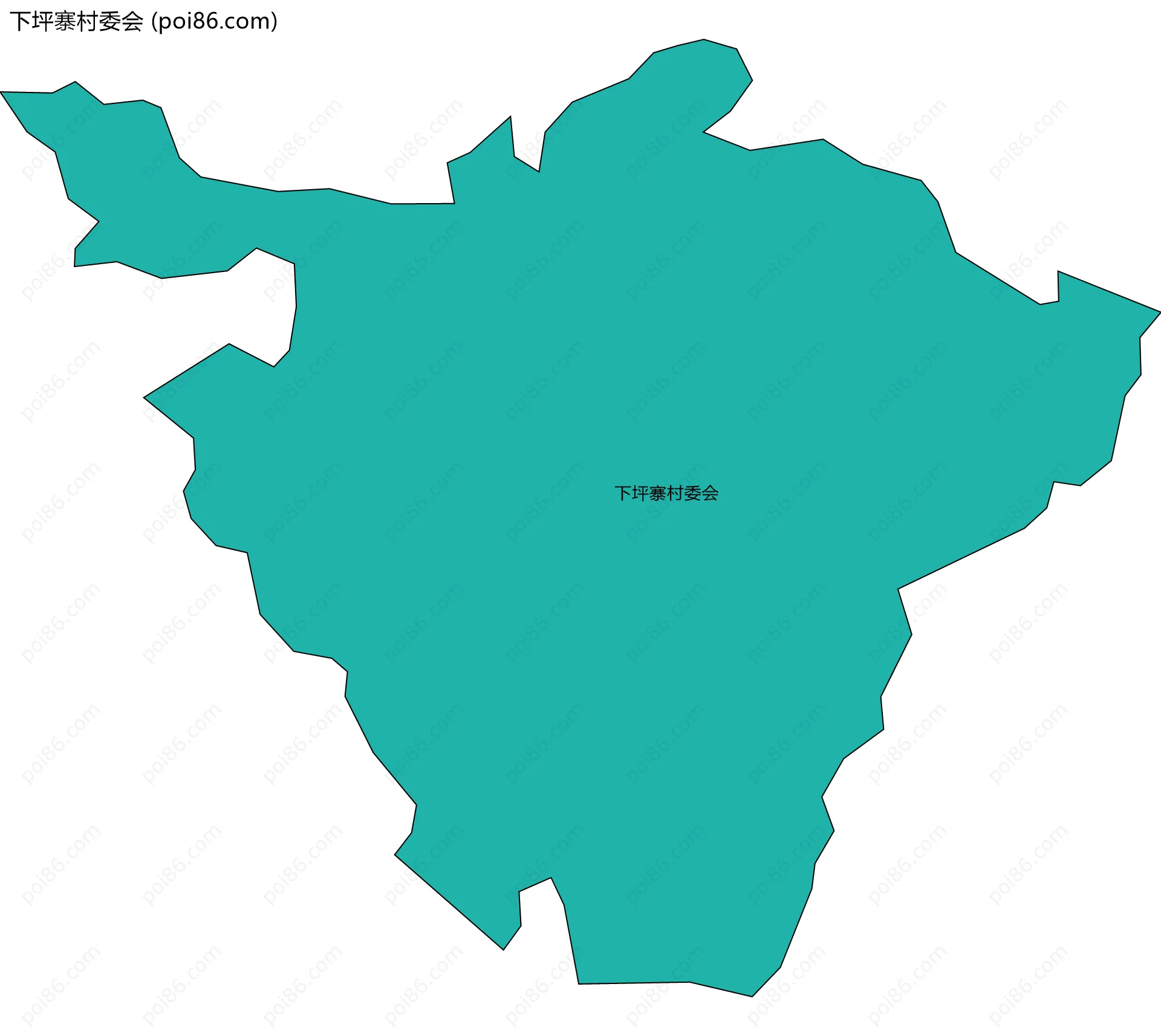 下坪寨村委会边界地图