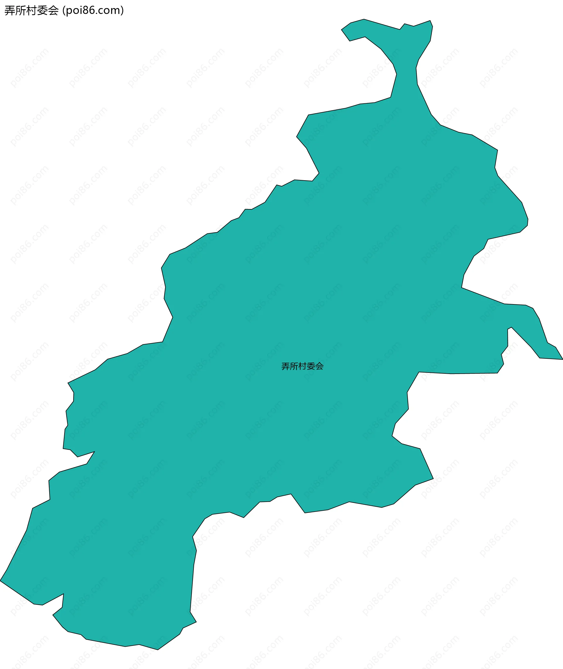 弄所村委会边界地图