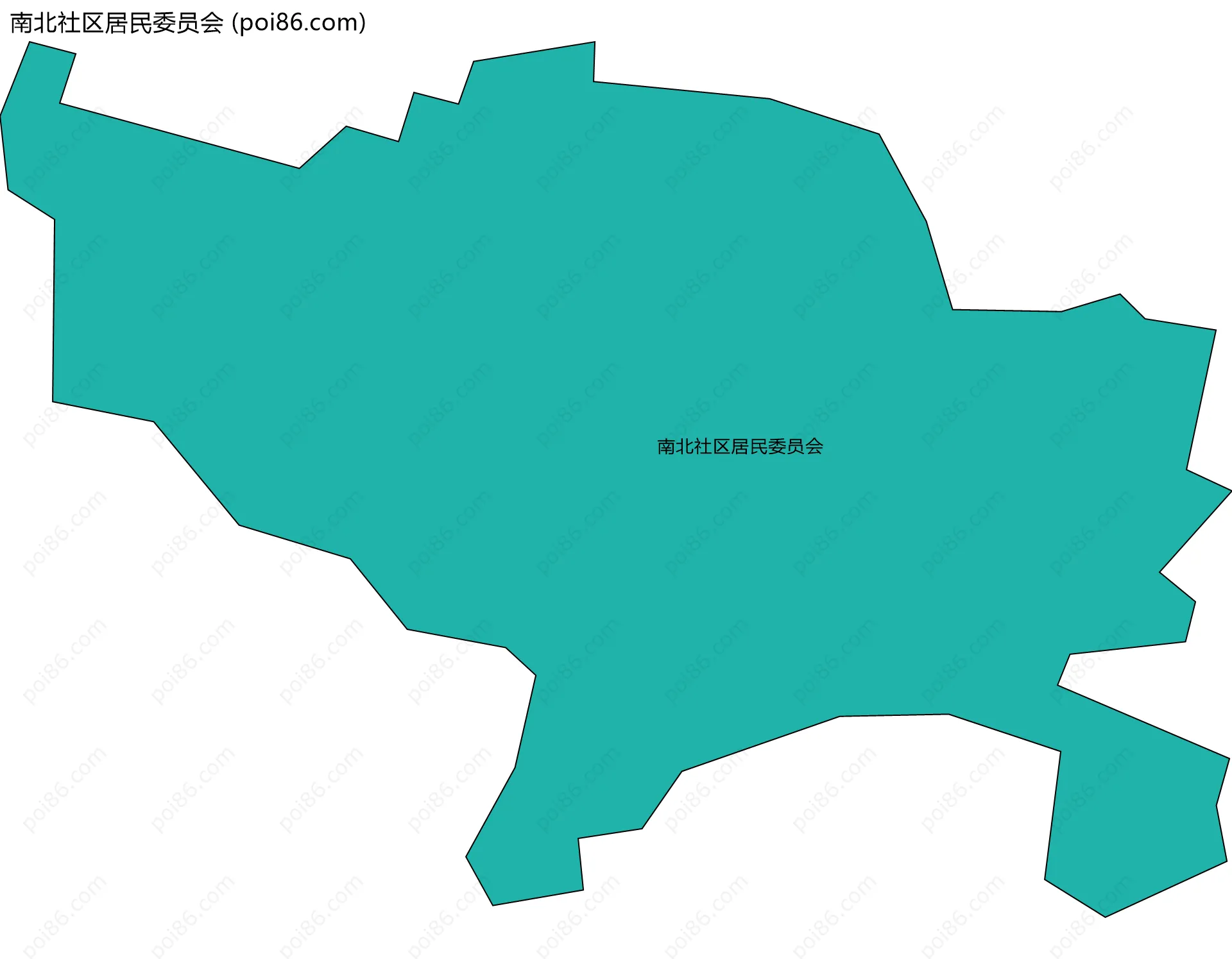 南北社区居民委员会边界地图